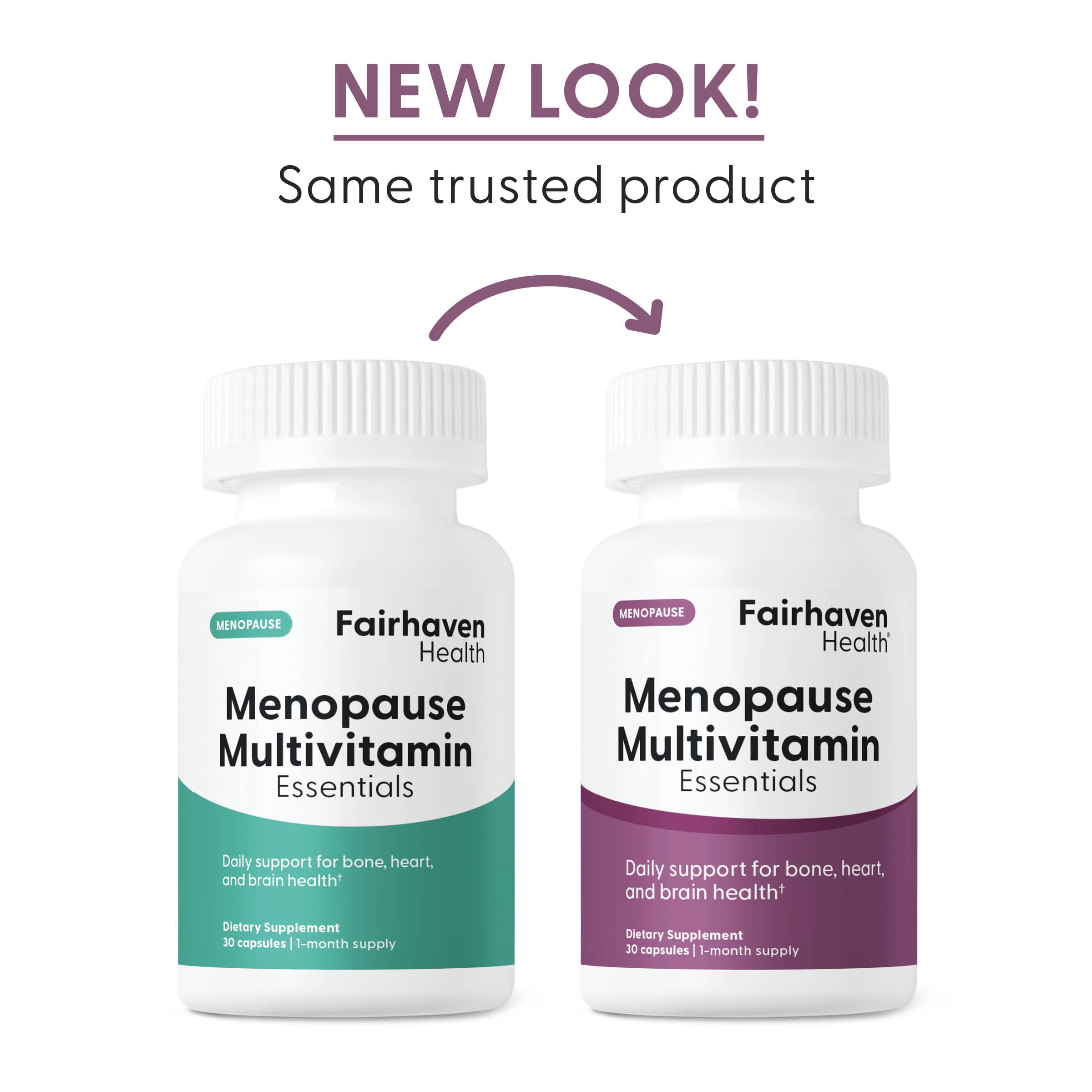 Fairhaven Health Menopause Multivitamin Essentials | Hormone Free Menopause Supplements for Women | Methylated Multivitamin for Women 50 and Over | Non-GMO | Perimenopause Supplements | 30 Capsules Fairhaven Health Au supplements