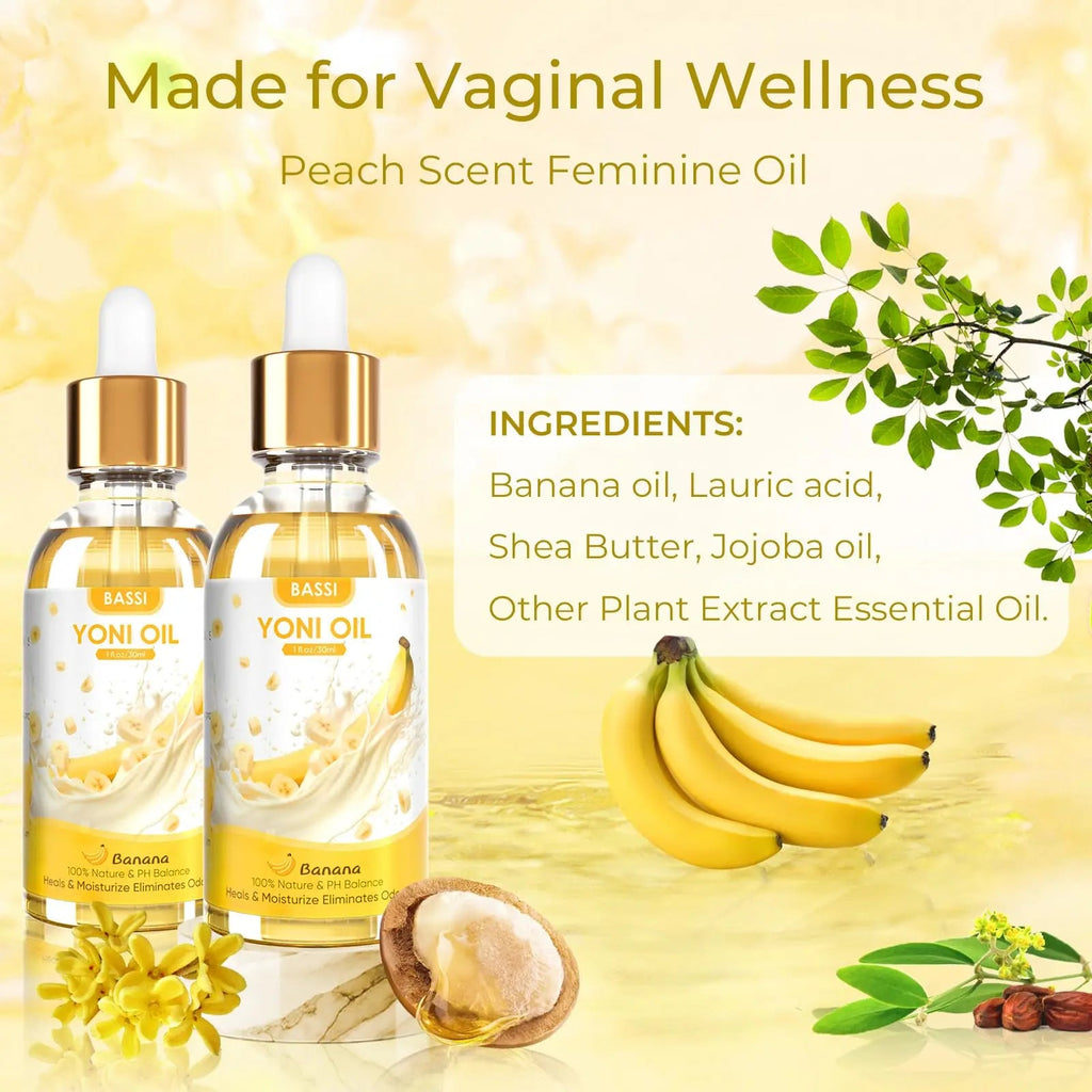 2PCS Yoni Oil Organic Feminine Oil Vaginal Moisturizer - Ph Balance for Women - Feminine Deodorant BASSI Au supplements