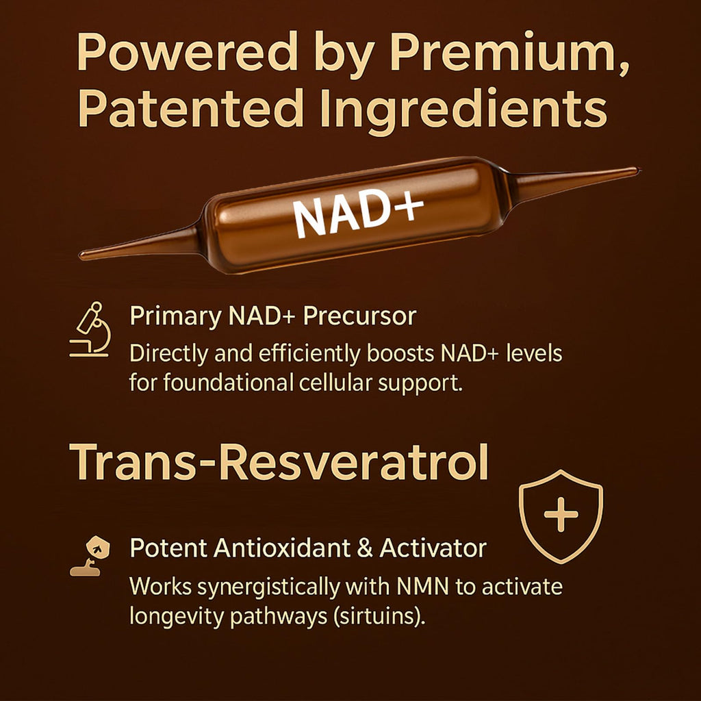 NAD Advanced Cellular Renewal - 1200mg NAD Supplement for Skin Aging Support Energy & Focus - 10 Vials (1) ARSYCHLL Au supplements