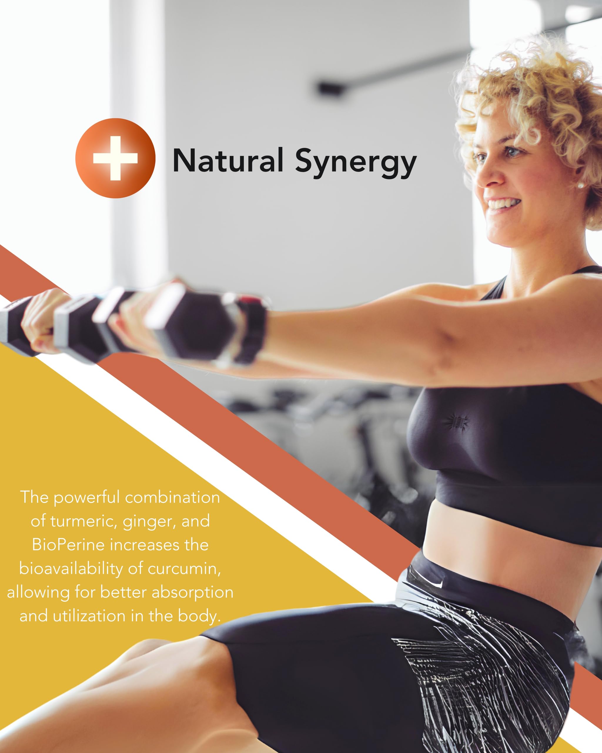 Organic Turmeric & Ginger Capsules - Turmeric Curcumin with Ginger & BioPerine, 95% Curcuminoids - Joint, Digestion, Immunity Support, Black Pepper Extract for Increased Absorption CogniTune Au supplements