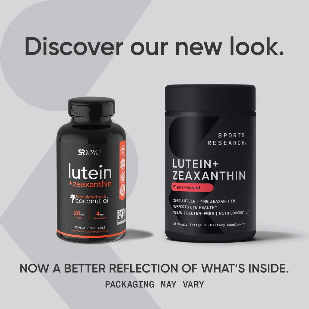 Sports Research Vegan Lutein + Zeaxanthin (20mg) with Organic Coconut Sports Research Au supplements