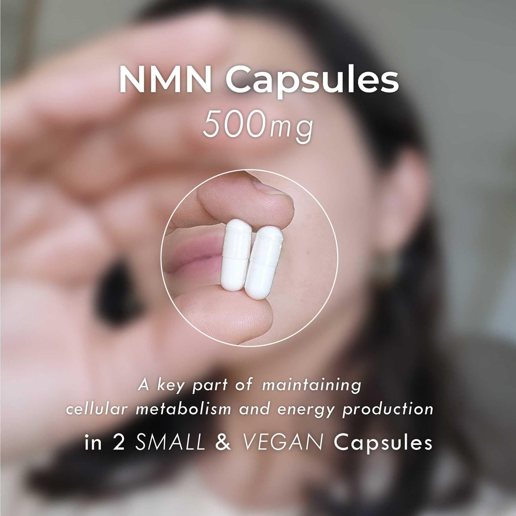 Neurogan Beta NMN (β-NMN) Supplement 500 mg per Serving, High Purity – NAD+ Precursor for Cellular Energy & Vitality – 120 Capsules (2-Month Supply) – Made in USA Neurogan Au supplements