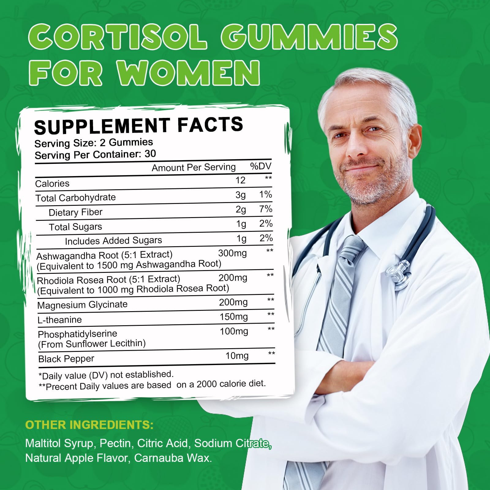 Cortisol Detox for Women Gummies, Cortisol Reducer Detox Manager, Magnesium Ashwagandha Rhodiola Rosea Herbal Complex for Mood/Focus & Sleep, Maintain Healthy Cortisol Levels - 30 Day Vegan Supply LUCNVEM Au supplements