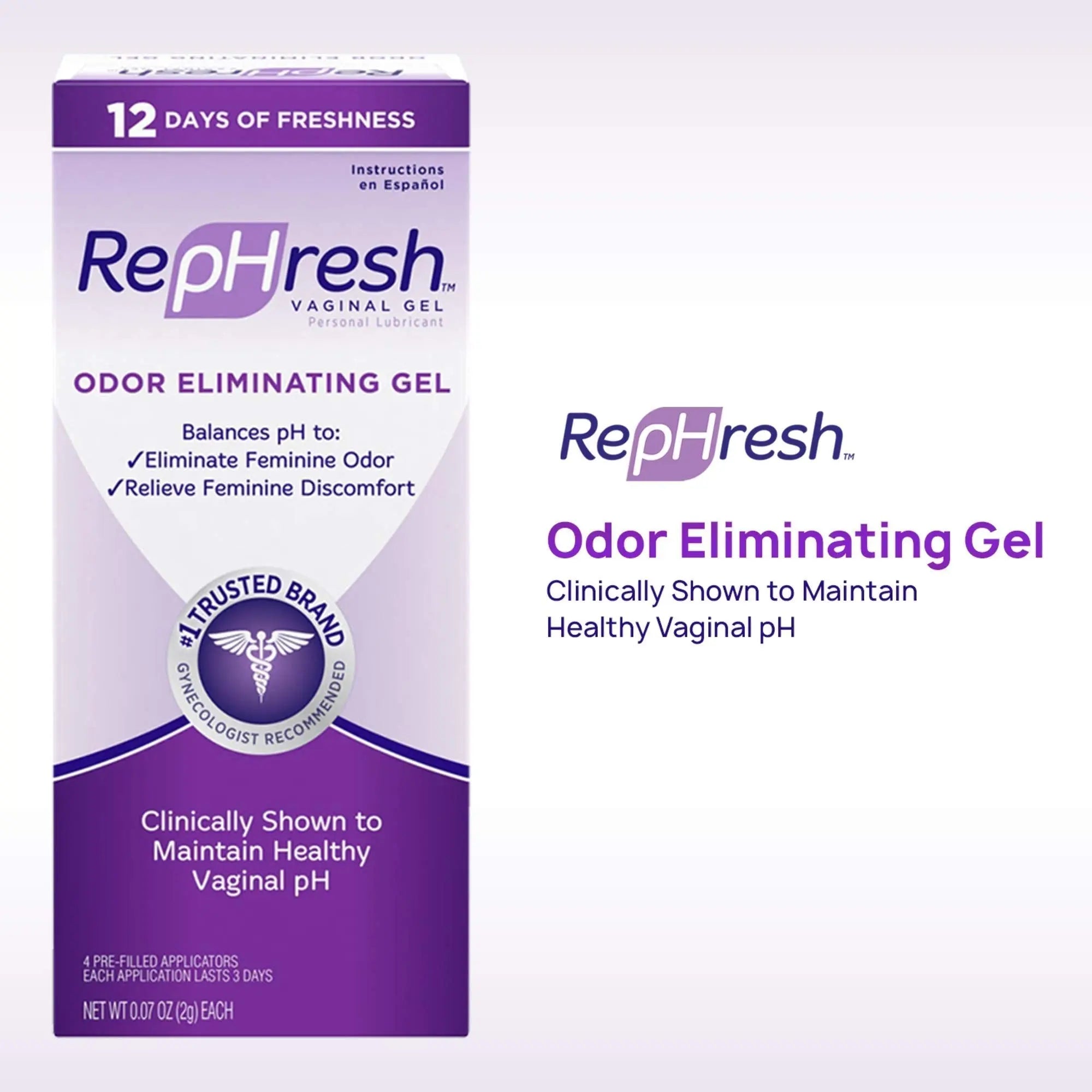 RepHresh Odor Eliminating Vaginal Gel, 4ct (0.07oz) RepHresh Au supplements