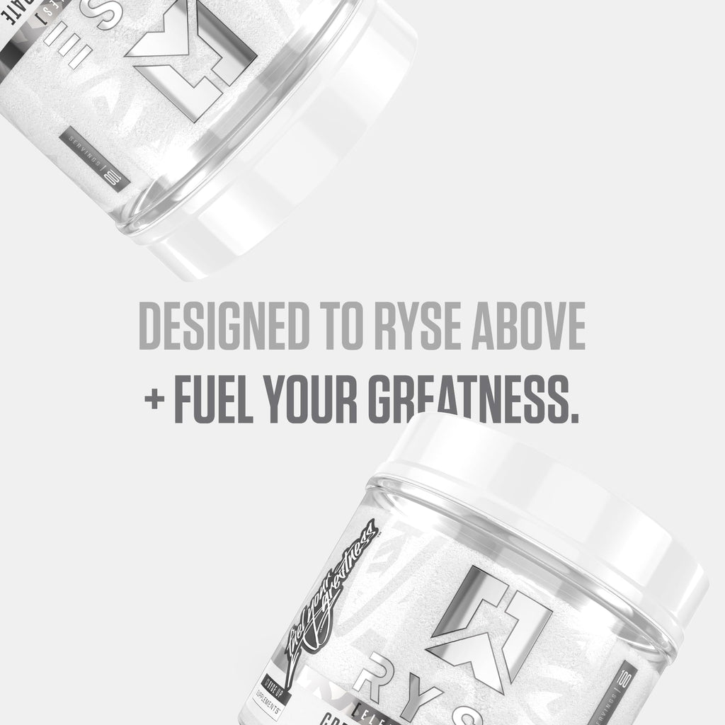 RYSE Creatine Monohydrate Powder - Unflavored - Supports Men & Women Lean Muscle Growth, Strength, Power, and Endurance - Helps Reduce Fatigue and Improve Workout Recovery - 100 Servings. RYSE Up Supplements Au supplements