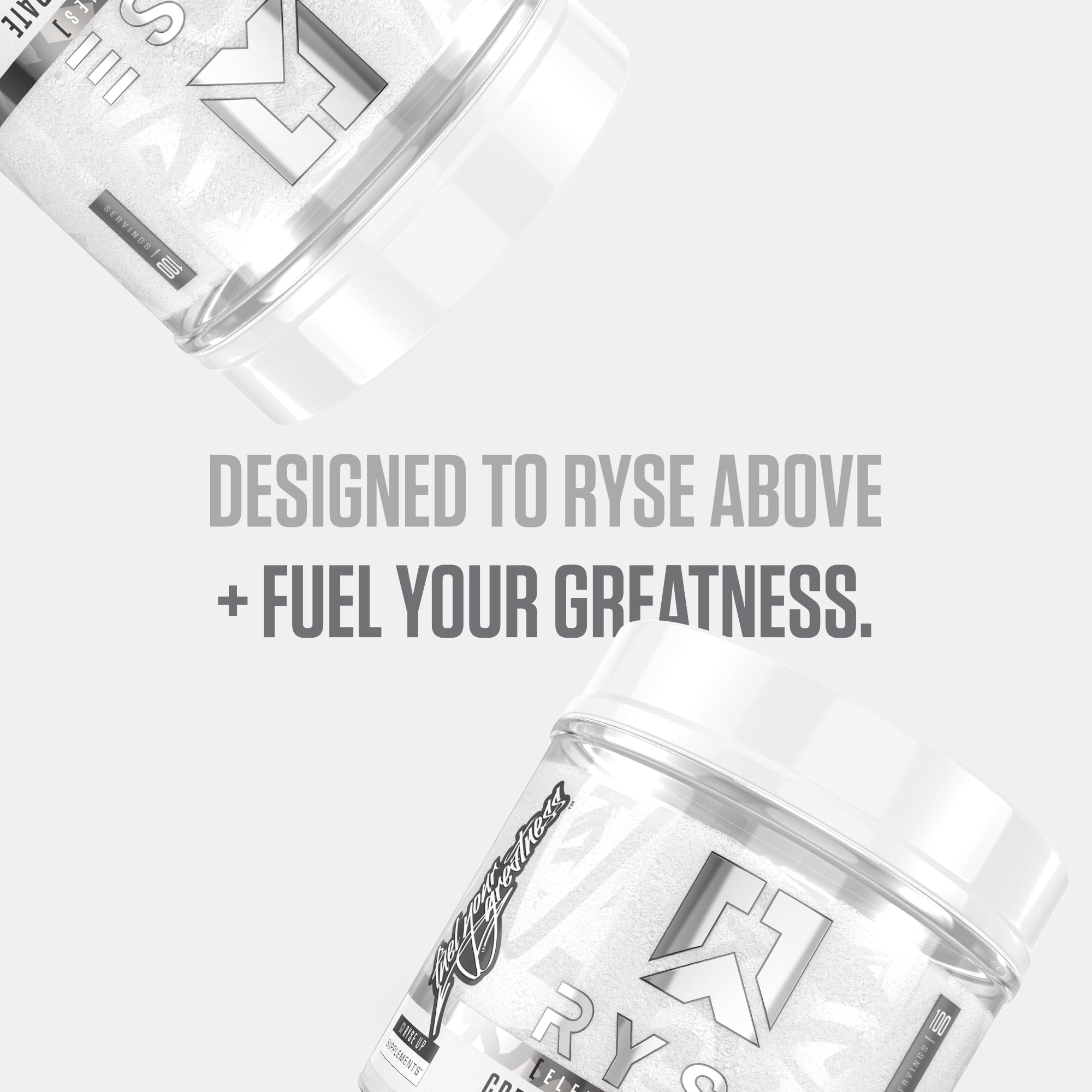 RYSE Creatine Monohydrate Powder - Unflavored - Supports Men & Women Lean Muscle Growth, Strength, Power, and Endurance - Helps Reduce Fatigue and Improve Workout Recovery - 100 Servings. RYSE Up Supplements Au supplements