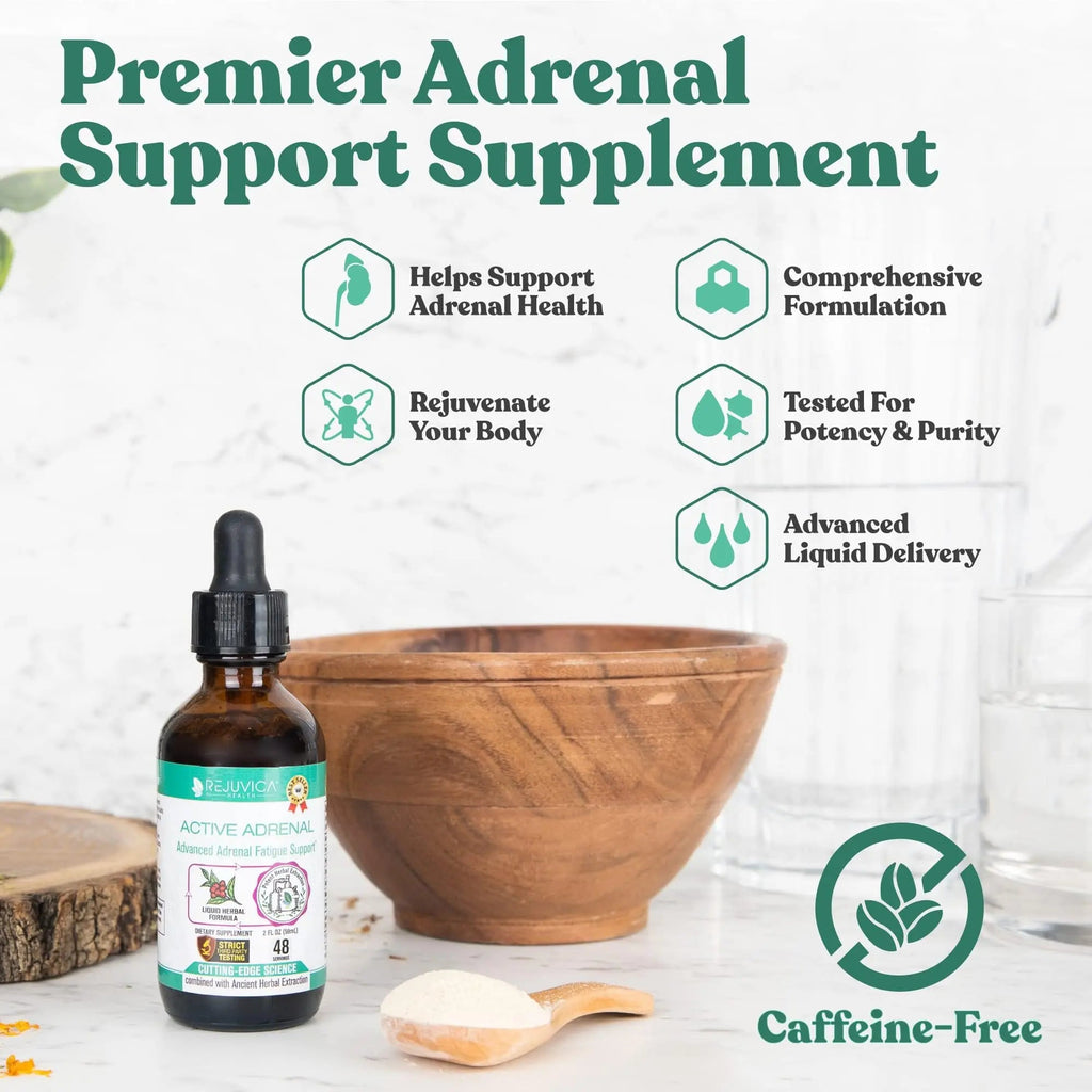 Active Adrenal - Advanced Adrenal Support Tincture - Liquid Delivery for Better Absorption Rejuvica Health Au supplements