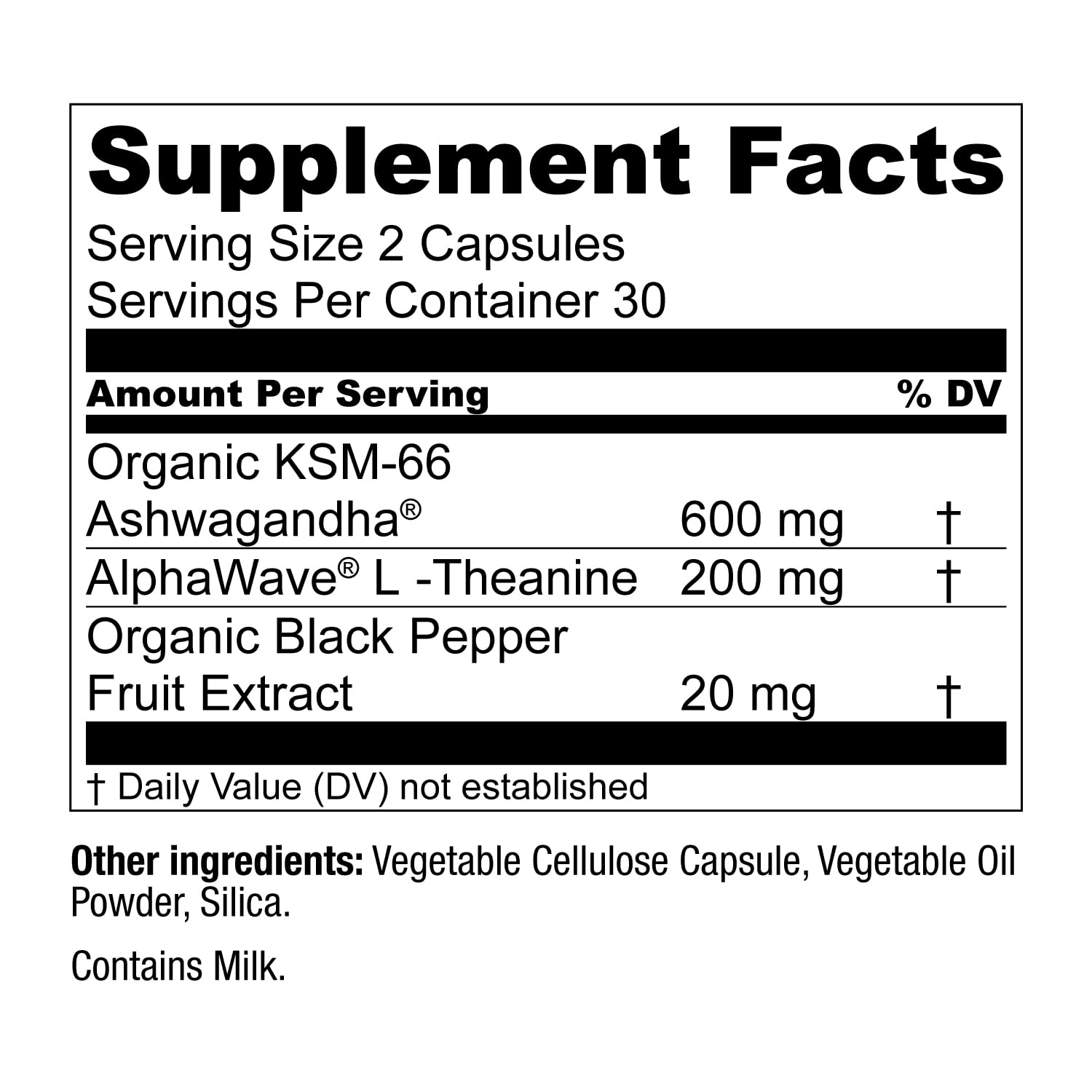 Live Conscious KSM-66 Ashwagandha Supplement w/L Theanine & AlphaWave - ZenWell Everyday Stress Relief, Cognitive, Brain Health