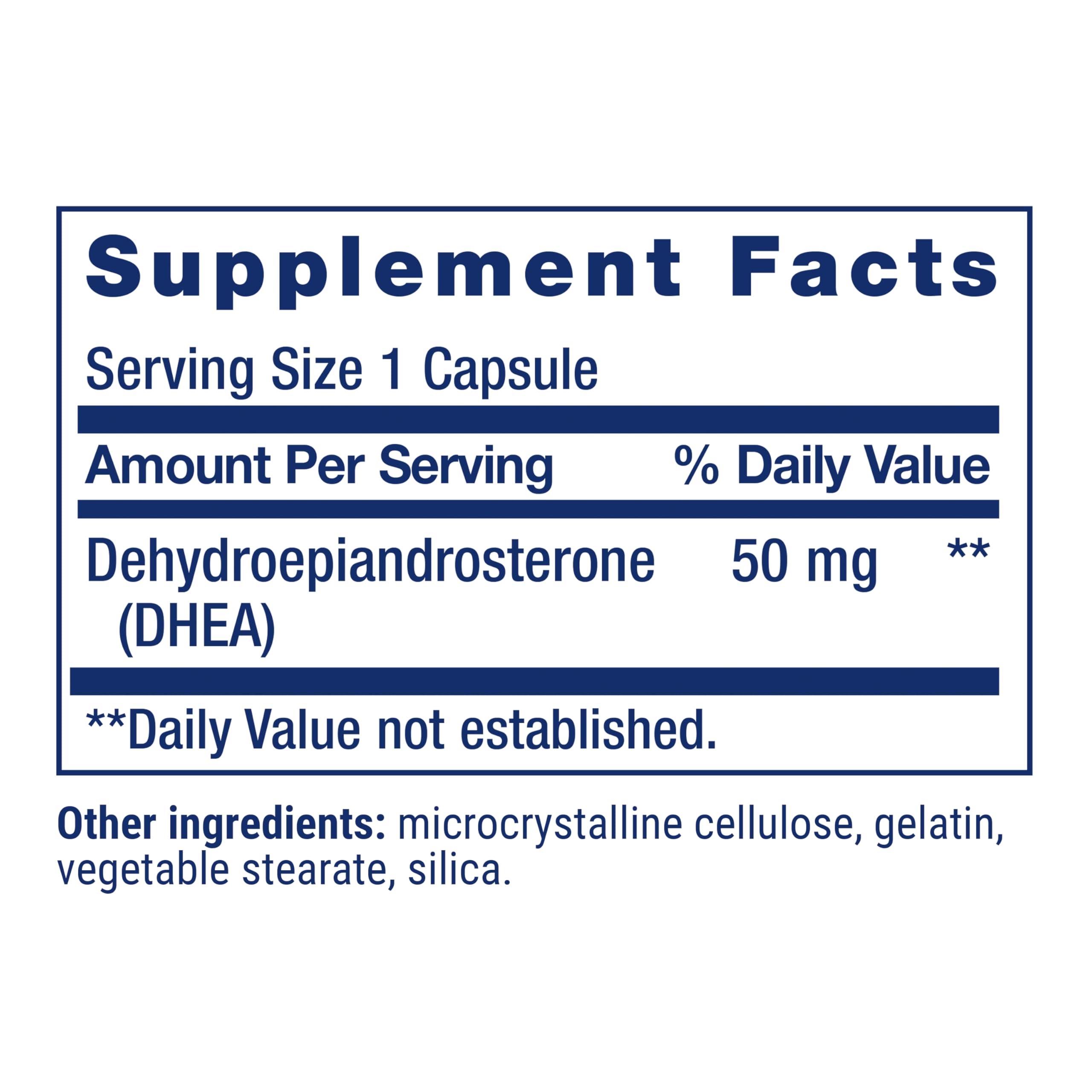 Life Extension DHEA 50 mg – Hormone Balance Supplement, Memory, Muscle Mass and Bone Density Support, Healthy Sex Drive, Gluten-Free, Non-GMO, 60 Capsules Life Extension Au supplements