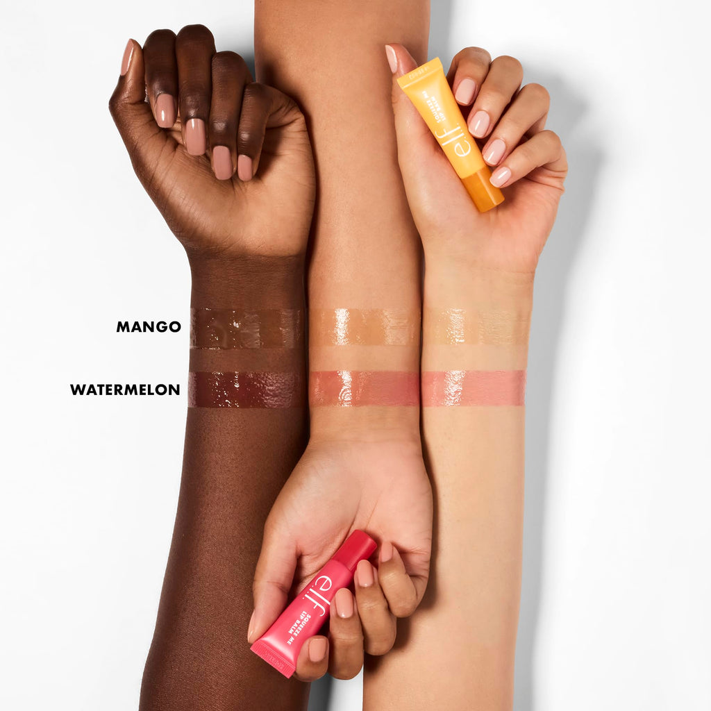 e.l.f. Squeeze Me More Lip Balm Duo, Moisturizing Balm For A Sheer Tint Of Color, Made With Hyaluronic Acid