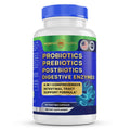 Legend Nutra Probiotics Prebiotics Postbiotics Digestive Enzymes 4 in 1 Formula 60 Count (Pack of 1)