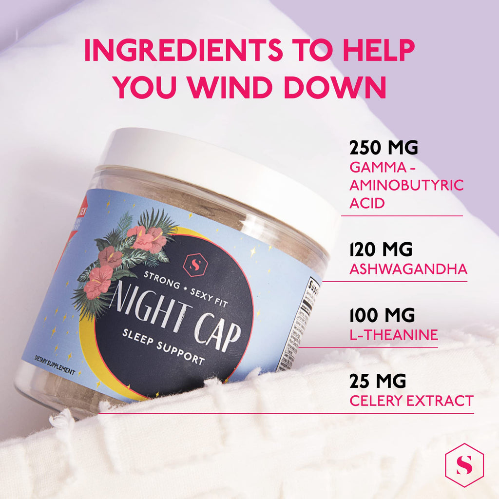 Strong + Sexy Fit Night Cap Sleep Support, Supplement to Help You Fall Asleep Faster Strong + Sexy Fit Au supplements