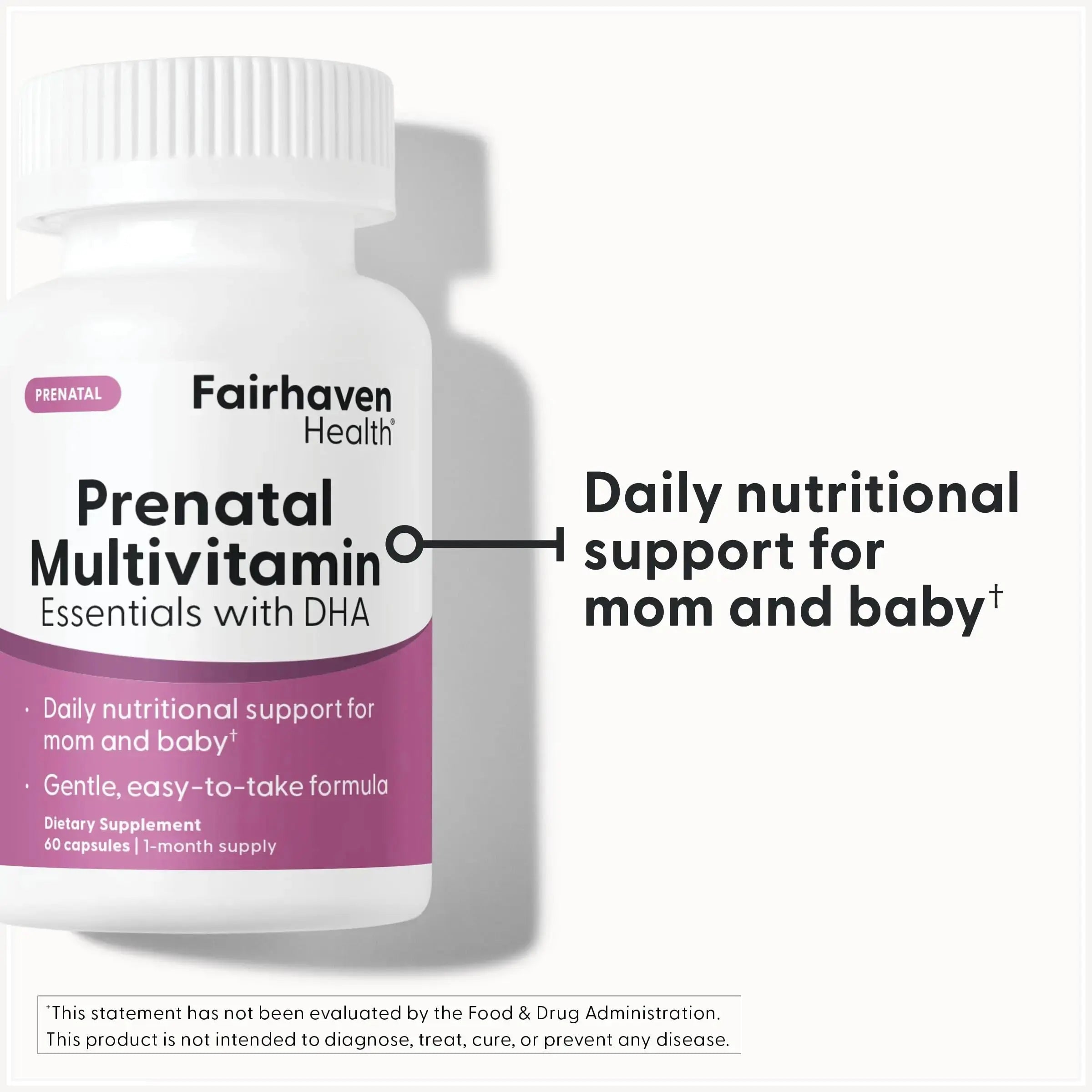 Fairhaven Health Prenatal Multivitamin Essentials with DHA | Prenatal Vitamins + DHA, Choline, Myo-Inositol | Fairhaven Health Au supplements