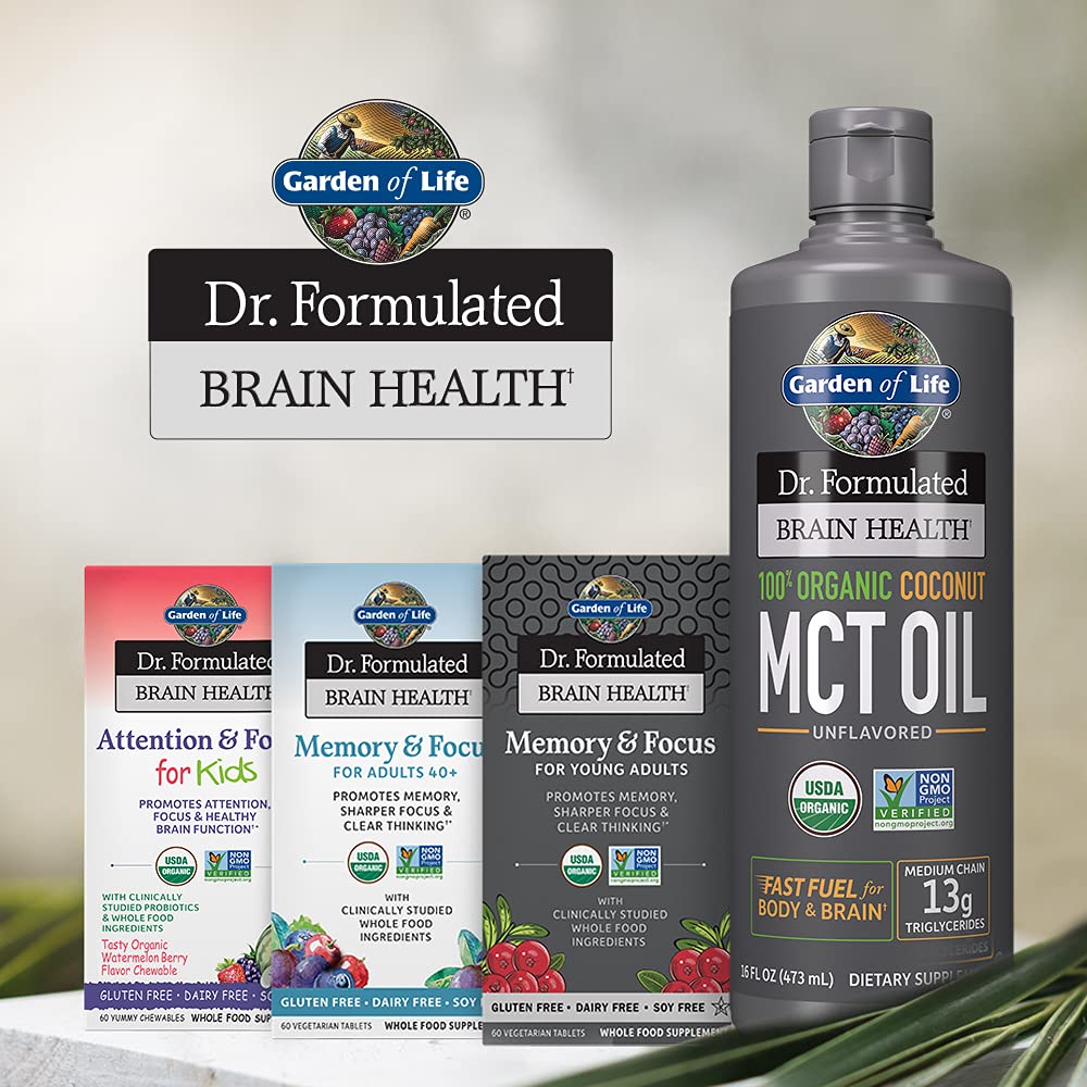 Garden of Life Dr. Formulated Organic Brain Health Memory & Focus for Adults 40+ 60 Tablets Garden of Life Au supplements