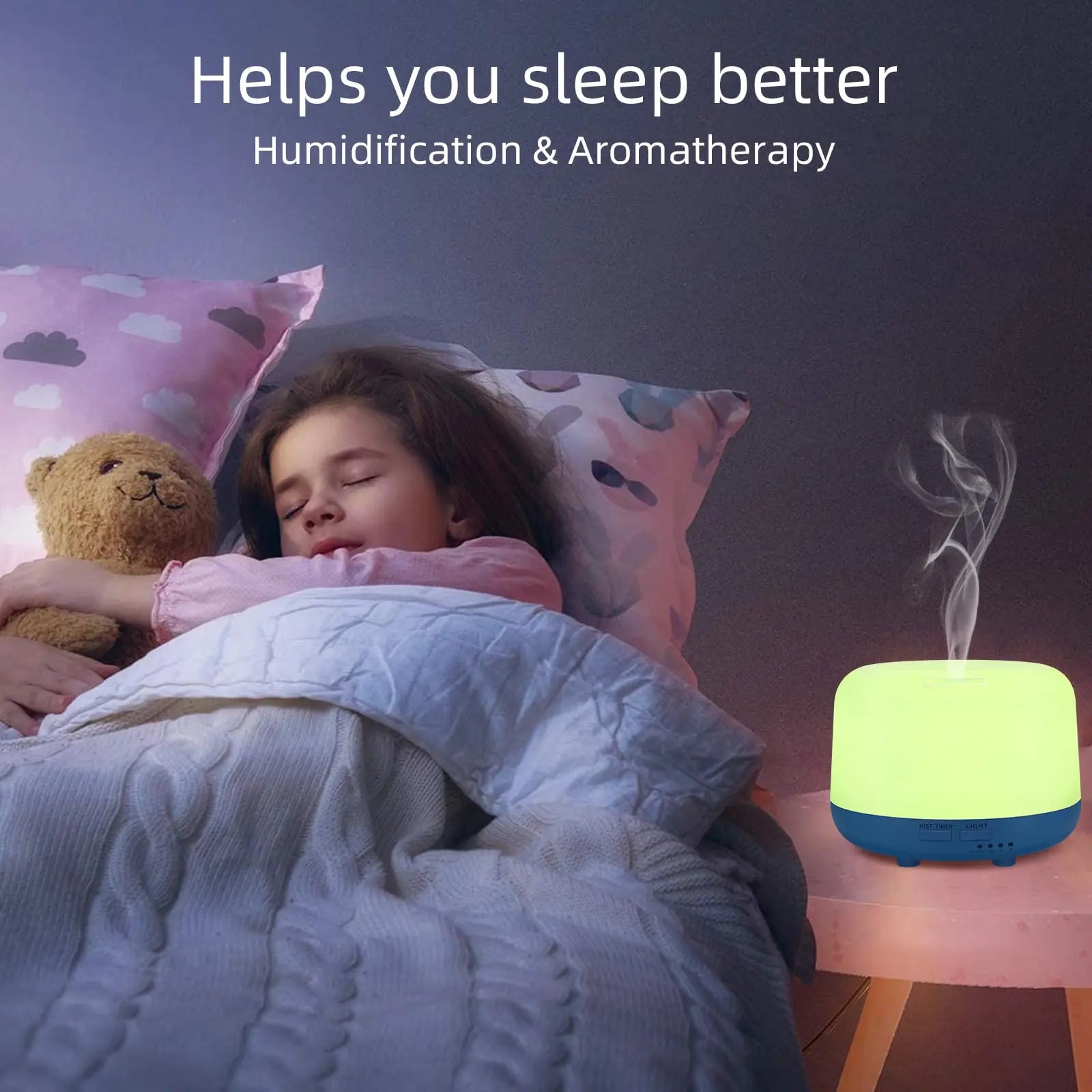 Marchred 300ML Essential Oil Diffuser with Remote Control, 7 LED Color Changing Light Marchred Au supplements