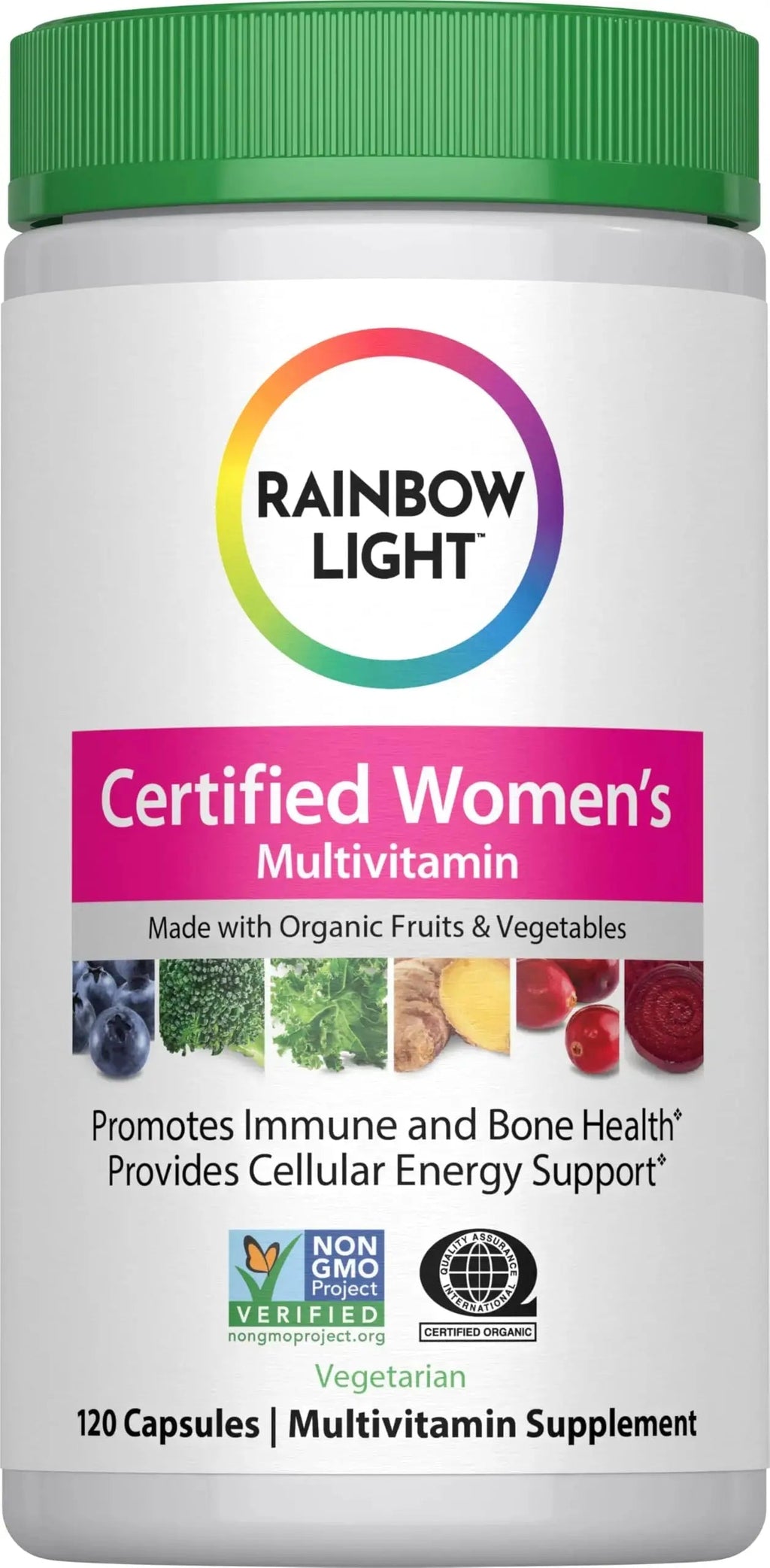 Rainbow Light Multivitamin for Women | 120 Capsules | with Organic Fruits and Vegetables | Vegetarian, Non-GMO Rainbow Light Au supplements