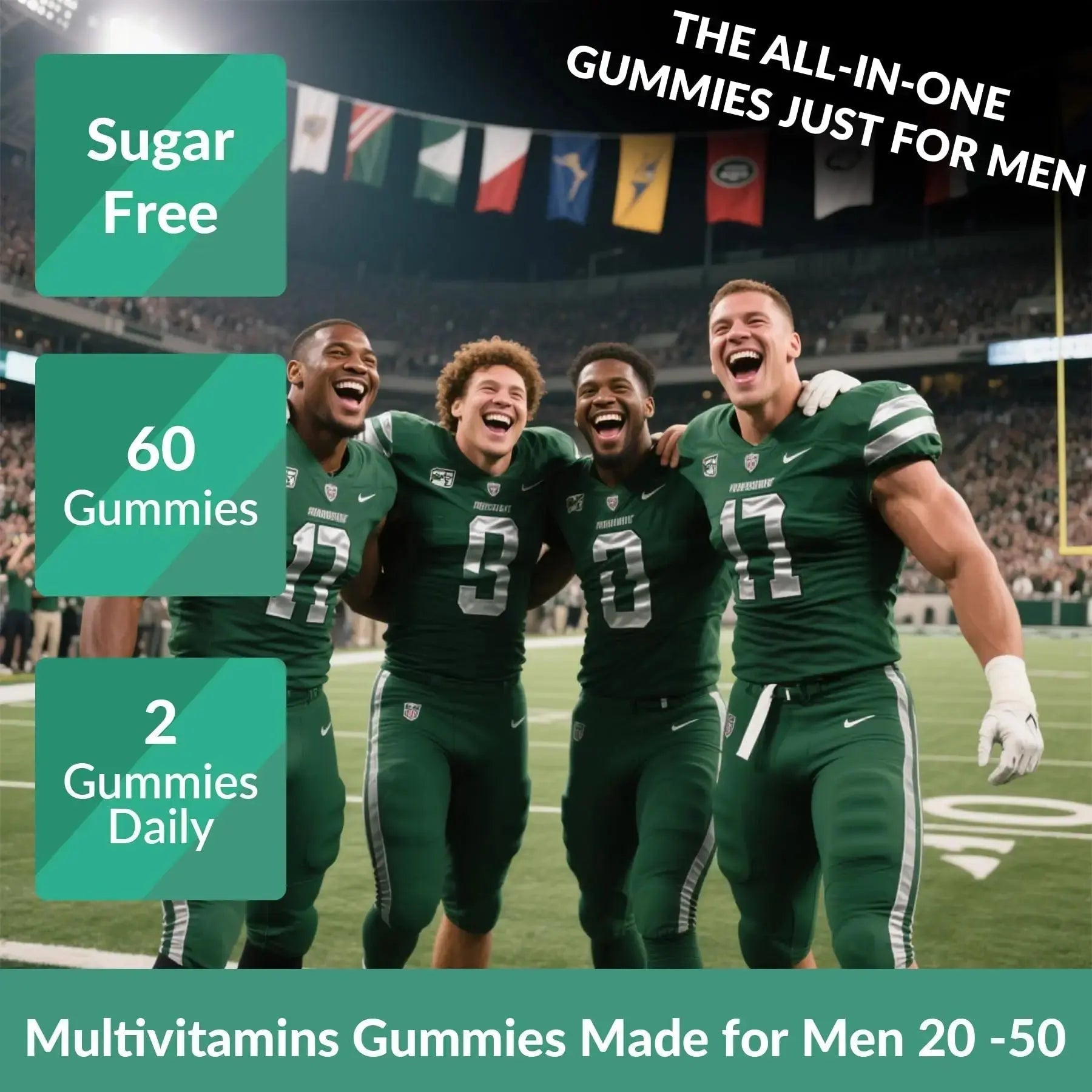 2 Pack Mens Multivitamins Gummies- Methylated Multivitamin for Men with Coq 10, Vegan Omega 3, Vitamins A C E D3 K2 B6 B12 B1 B2 Vigorintha Au supplements