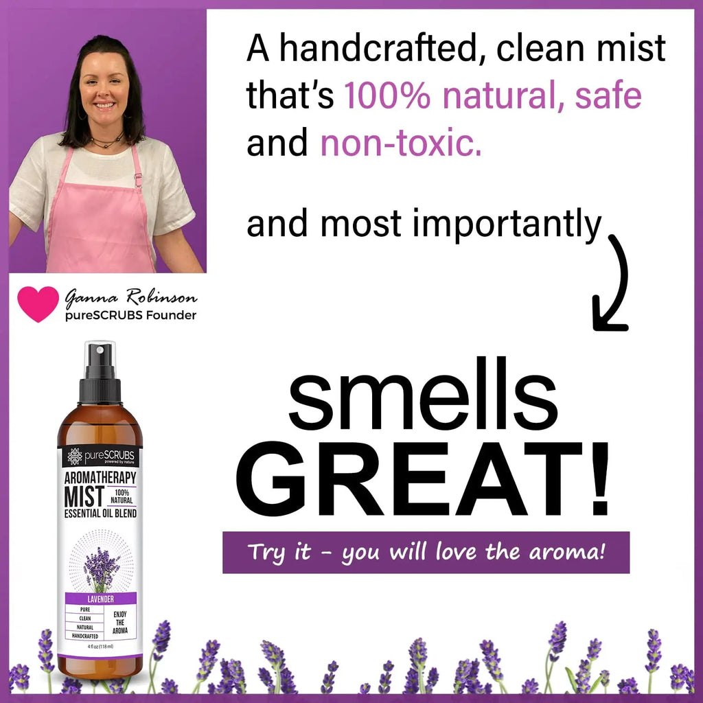 Shake, Mist & Enjoy - pureSCRUBS Premium Lavender Aromatherapy Spray Mist for Room, Body, Linens pureSCRUBS Au supplements