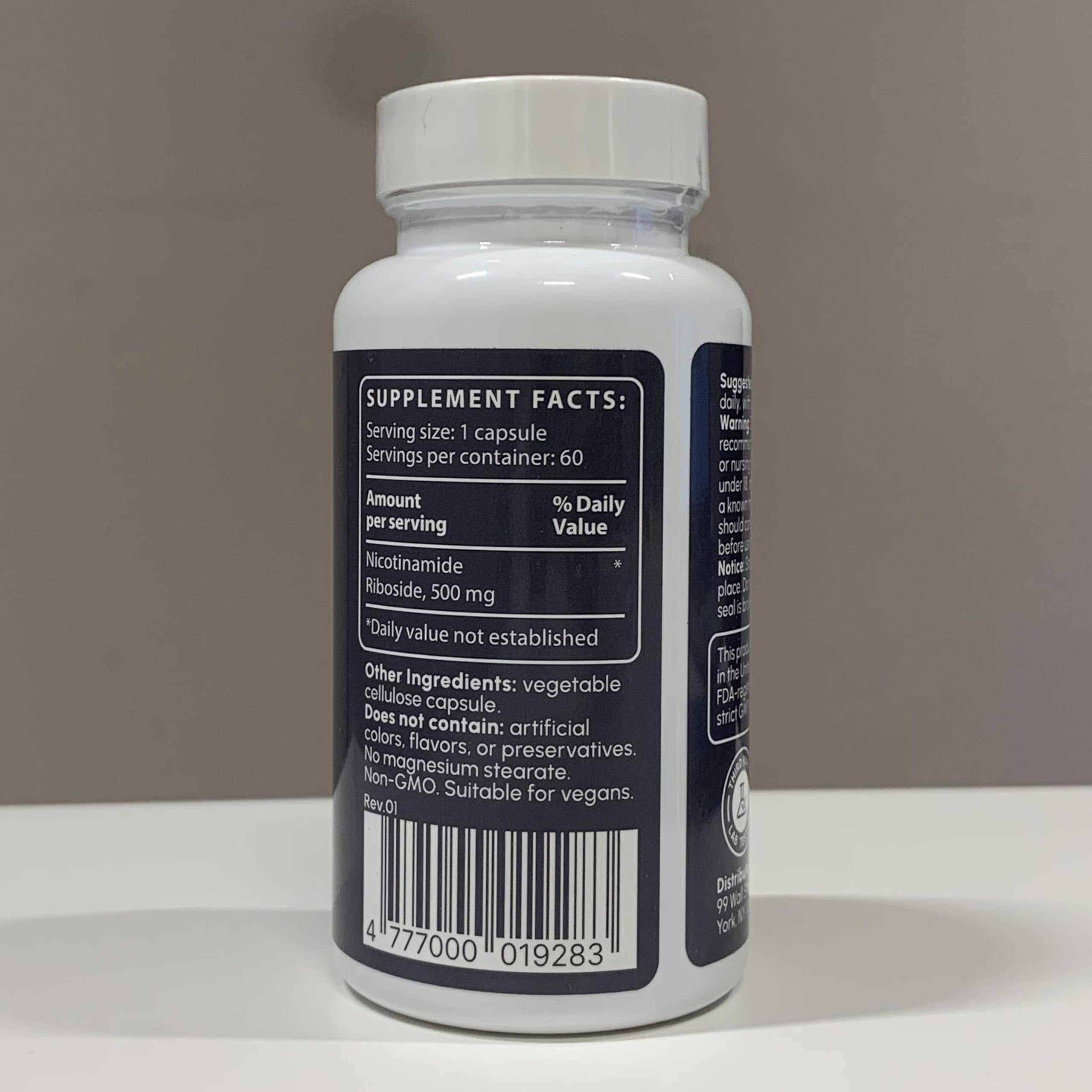 partiQlar Nicotinamide Riboside (NR) 500mg – NR Supplement for Cellular Health, Anti-Aging, Energy & Metabolism Support – 2-Month Supply (60 Capsules) partiQlar Au supplements
