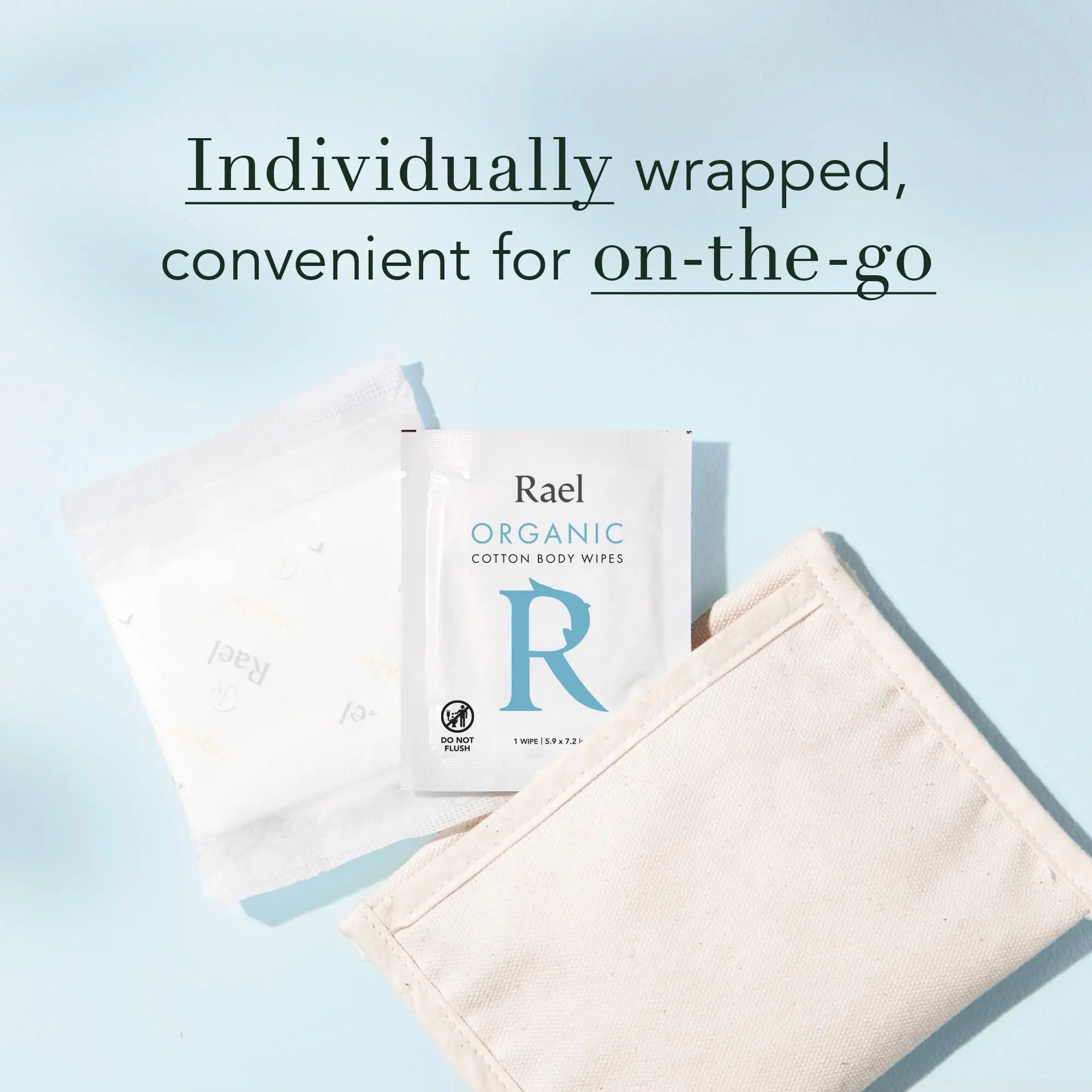 Rael Body Wipes, Organic Cotton Wipes for Women - Unscented Body Wipes, Individually Wrapped Rael Au supplements