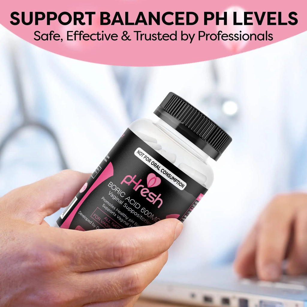 ACE NUTRITION pHresh Boric Acid Suppositories for Women, Suppositories for Odor Use ACE NUTRITION Au supplements