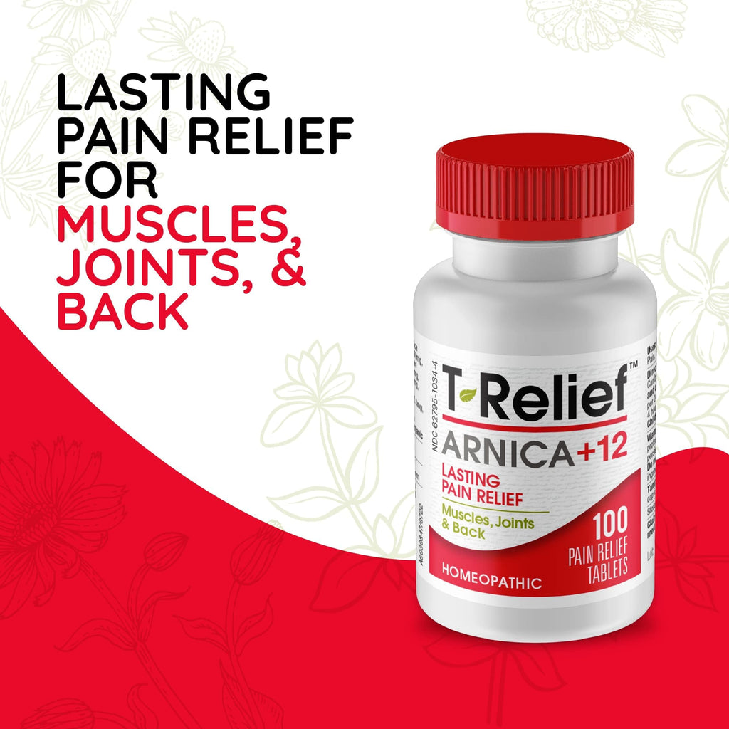 MediNatura T-Relief Arnica +12 Natural Actives - Whole Body Fast-Acting Formula for Women & Men - 100 Tablets MediNatura Au supplements