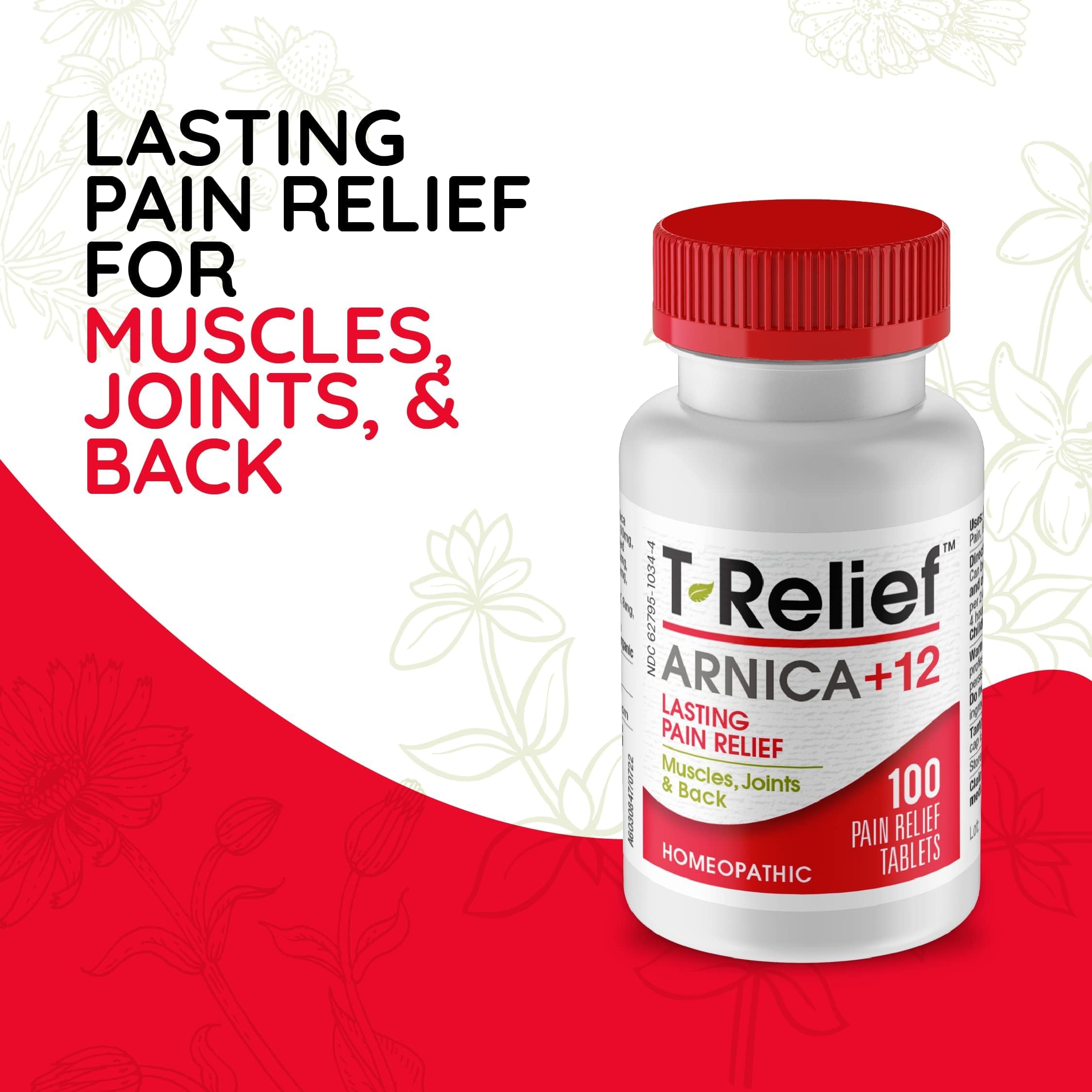 MediNatura T-Relief Arnica +12 Natural Actives - Whole Body Fast-Acting Formula for Women & Men - 100 Tablets MediNatura Au supplements