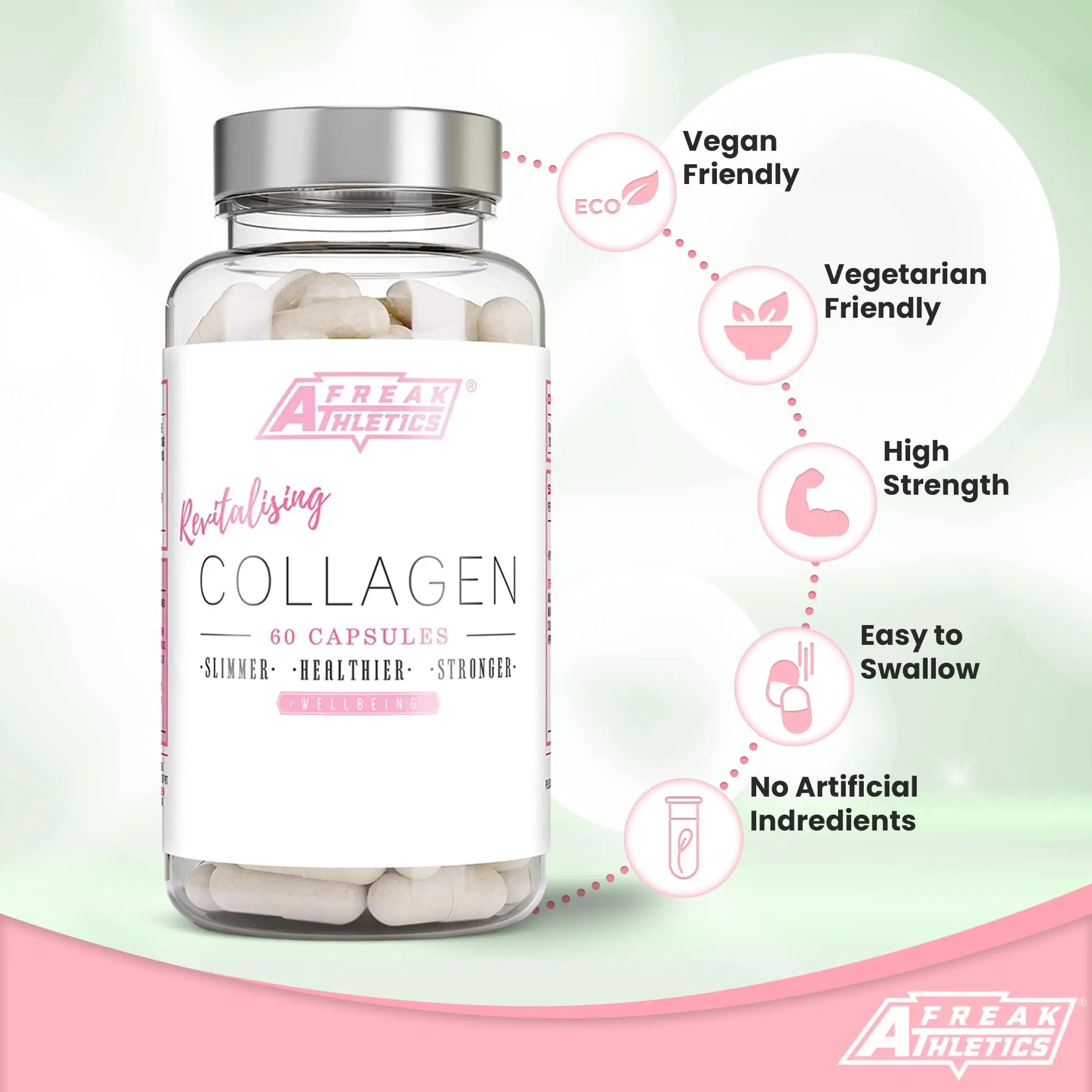 Collagen Supplements for Women - Marine Collagen Capsules - High Strength Skin, Hair Freak Athletics Au supplements