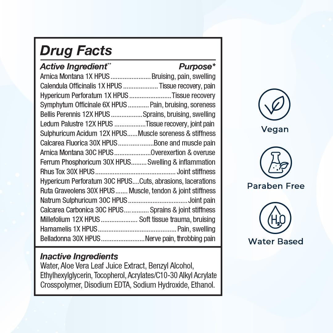 VitaMedica Arnica Gel Plus 15 Healing Plant Compounds, Extra Strength Formula for Bruising, All-Natural Plant-Based Topical Gel VitaMedica Au supplements