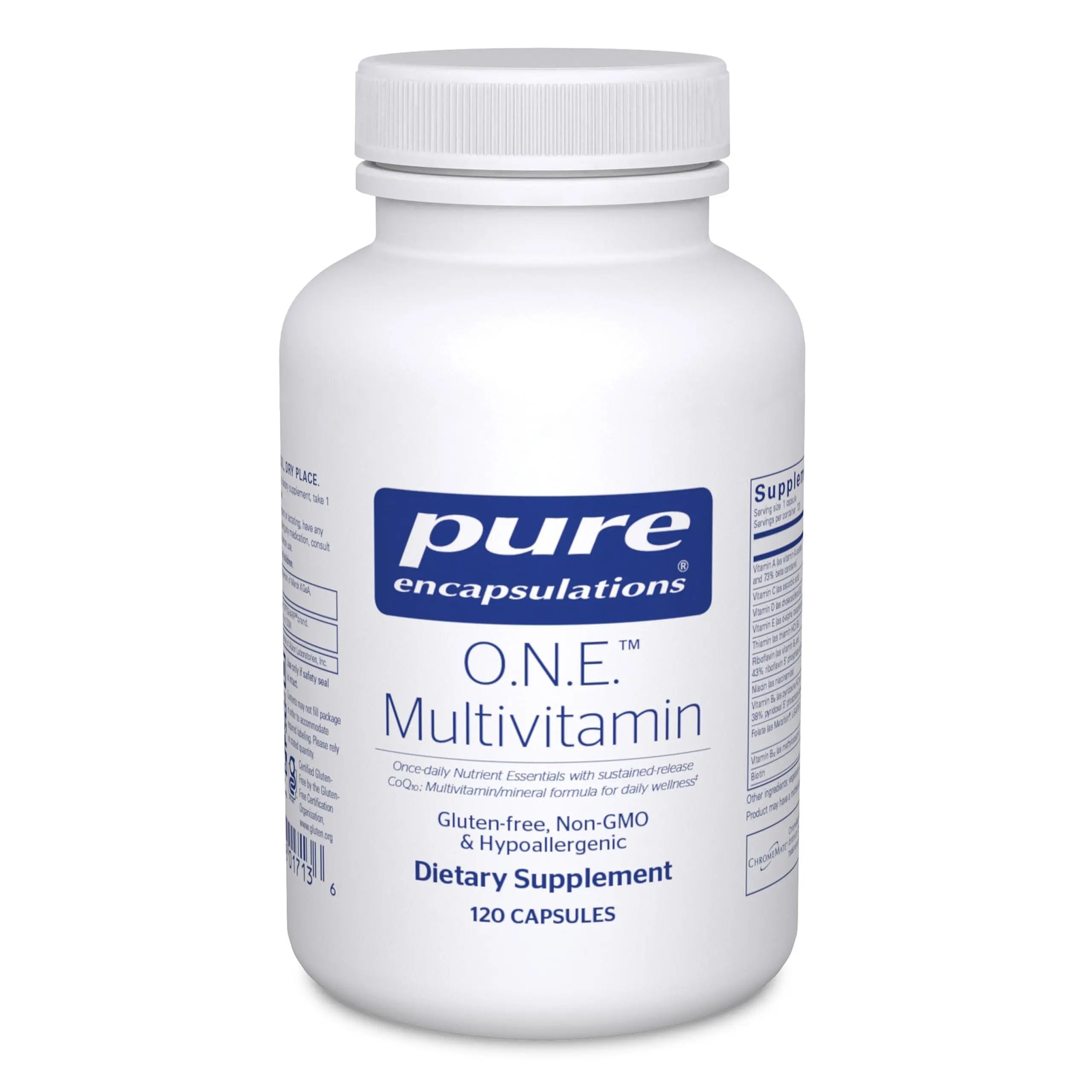 Pure Encapsulations O.N.E. Multivitamin - Once Daily Multivitamin with Antioxidant Complex Metafolin, CoQ10, and Lutein to Support Vision, Cognitive Function Pure Encapsulations Au supplements