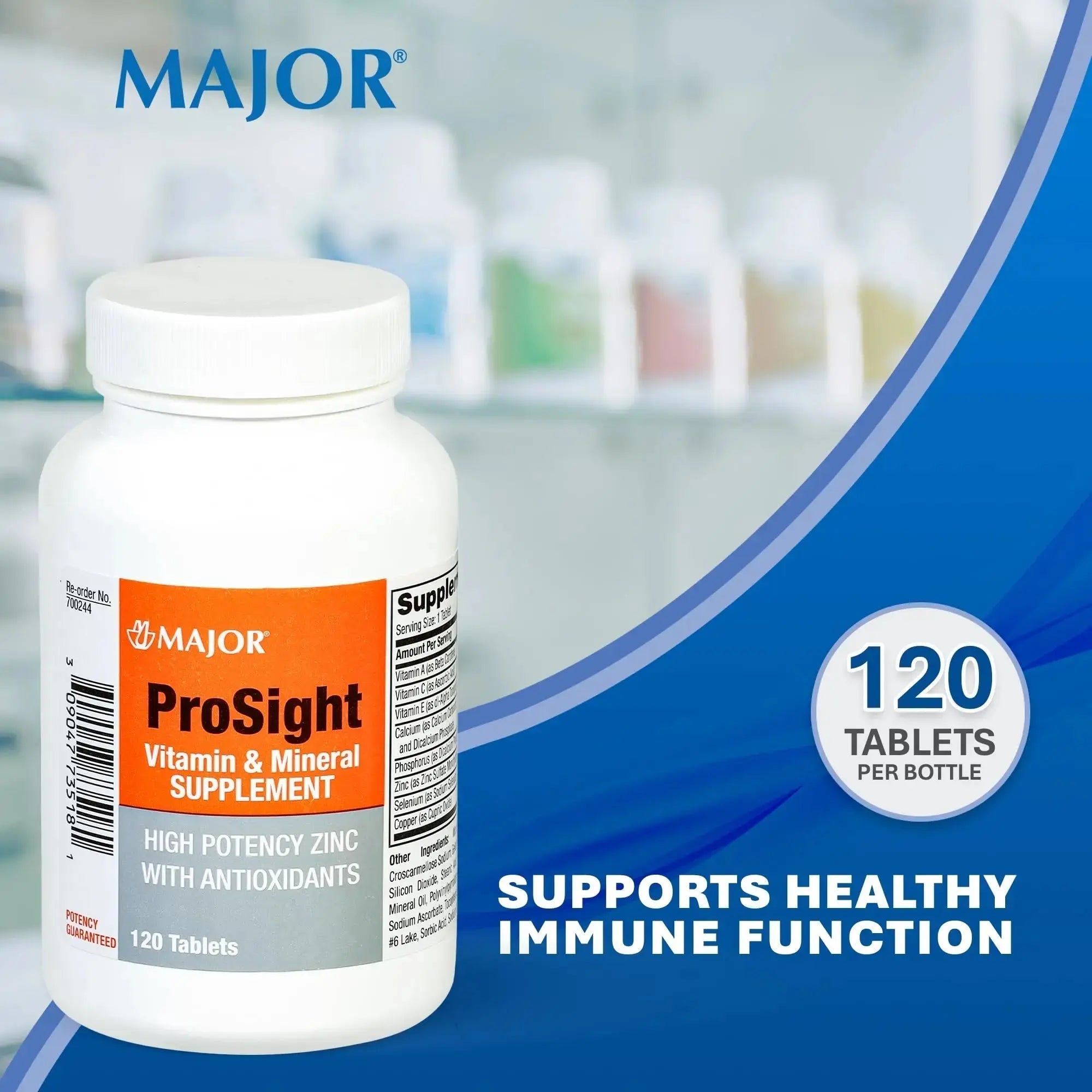 MAJOR ProSight Vitamin and Mineral Supplement - Daily Multivitamin for Women and Men with High Potency Zinc MAJOR Au supplements