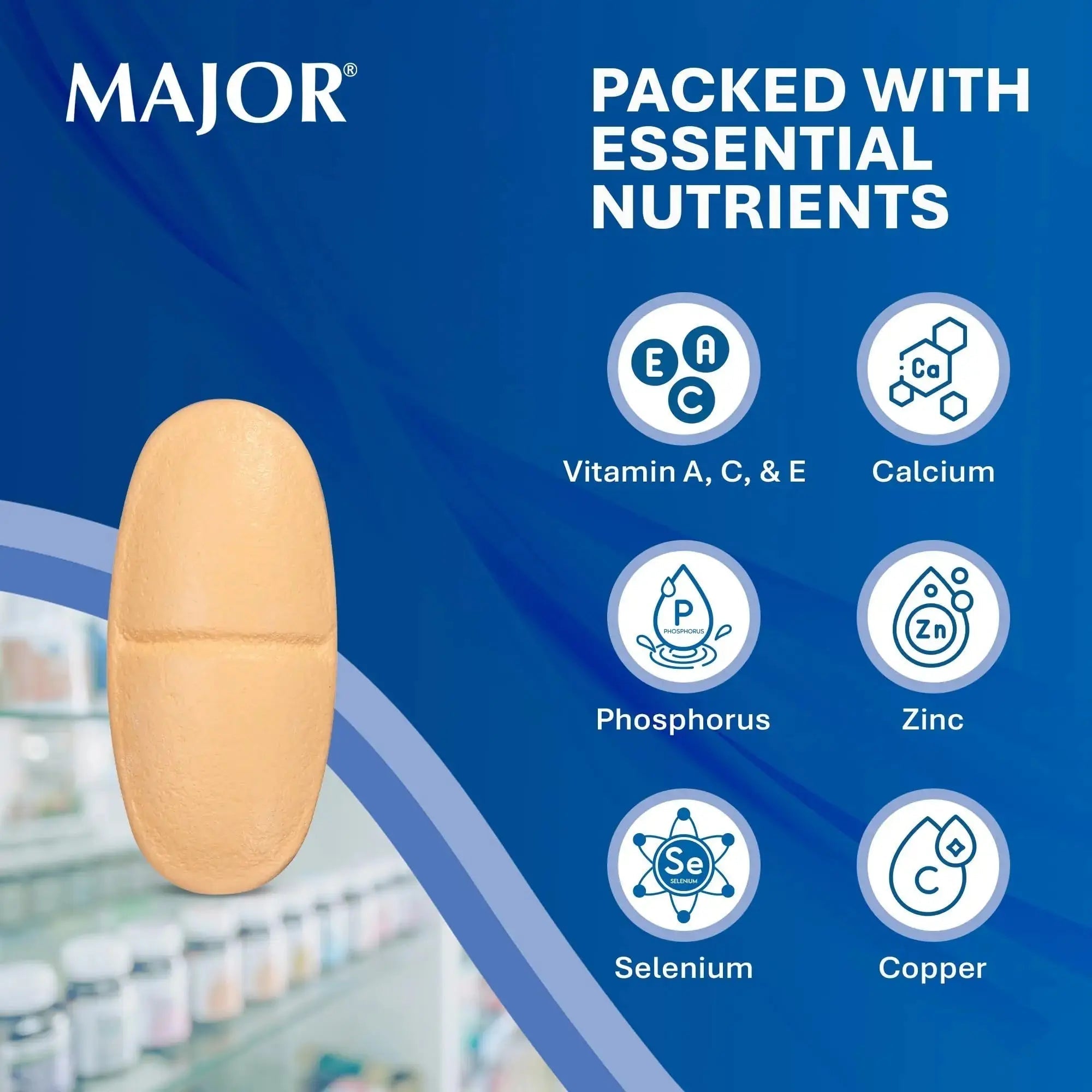 MAJOR ProSight Vitamin and Mineral Supplement - Daily Multivitamin for Women and Men with High Potency Zinc MAJOR Au supplements