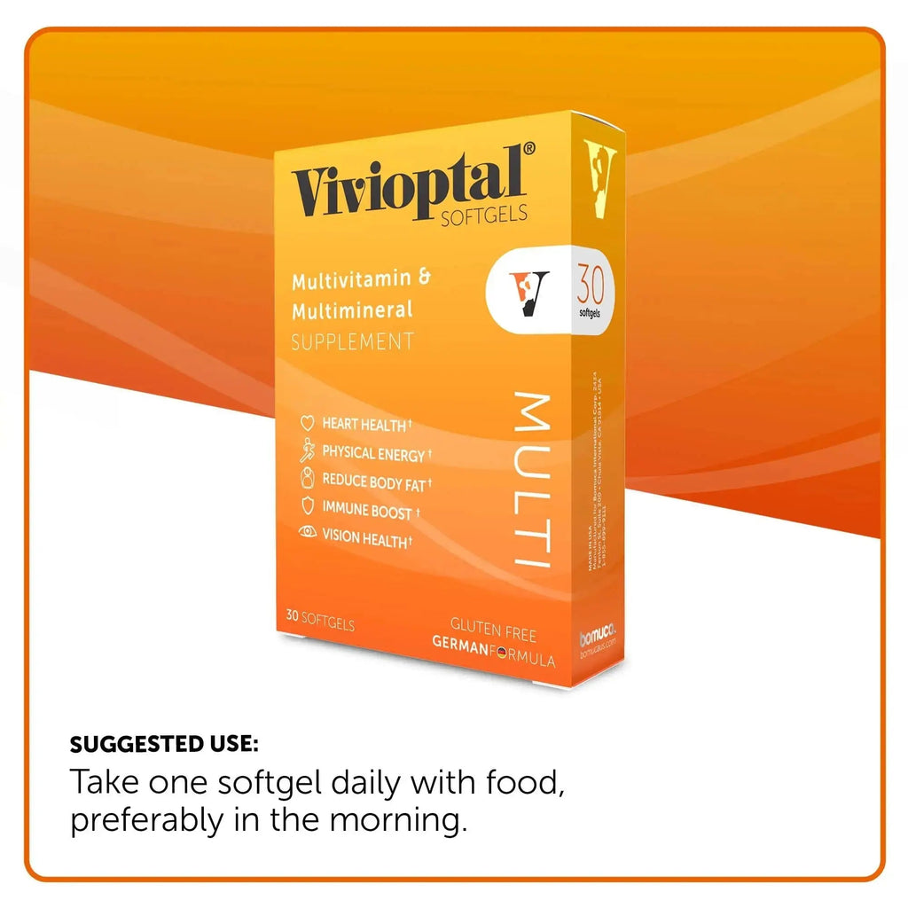 Vivioptal Multi, 30 Softgels, Multivitamin & Multimineral, Gluten Free, German Formula Vivioptal Vitamins Au supplements