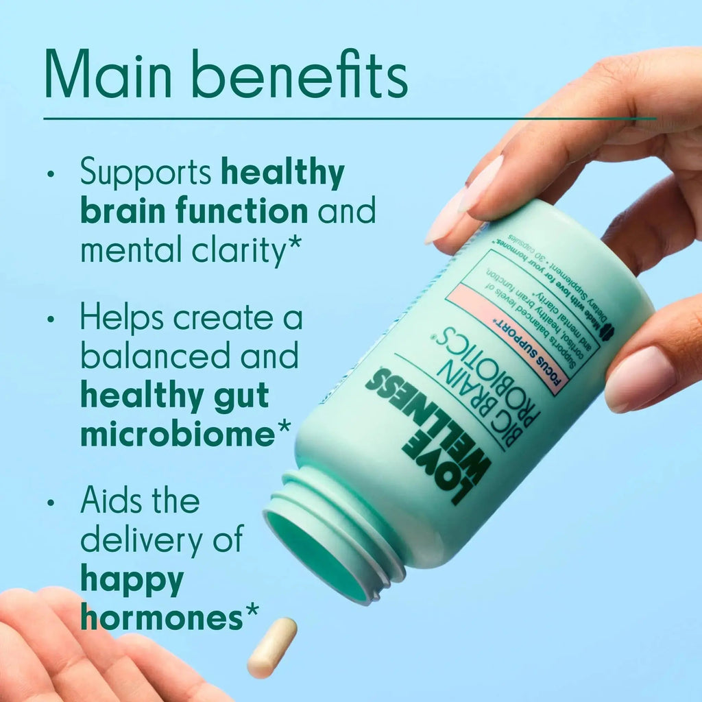 Love Wellness Daily Love Multivitamin & Big Brain Probiotics | Mind and Body Duo | Womens Vitamin and Probitoic Love Wellness Au supplements