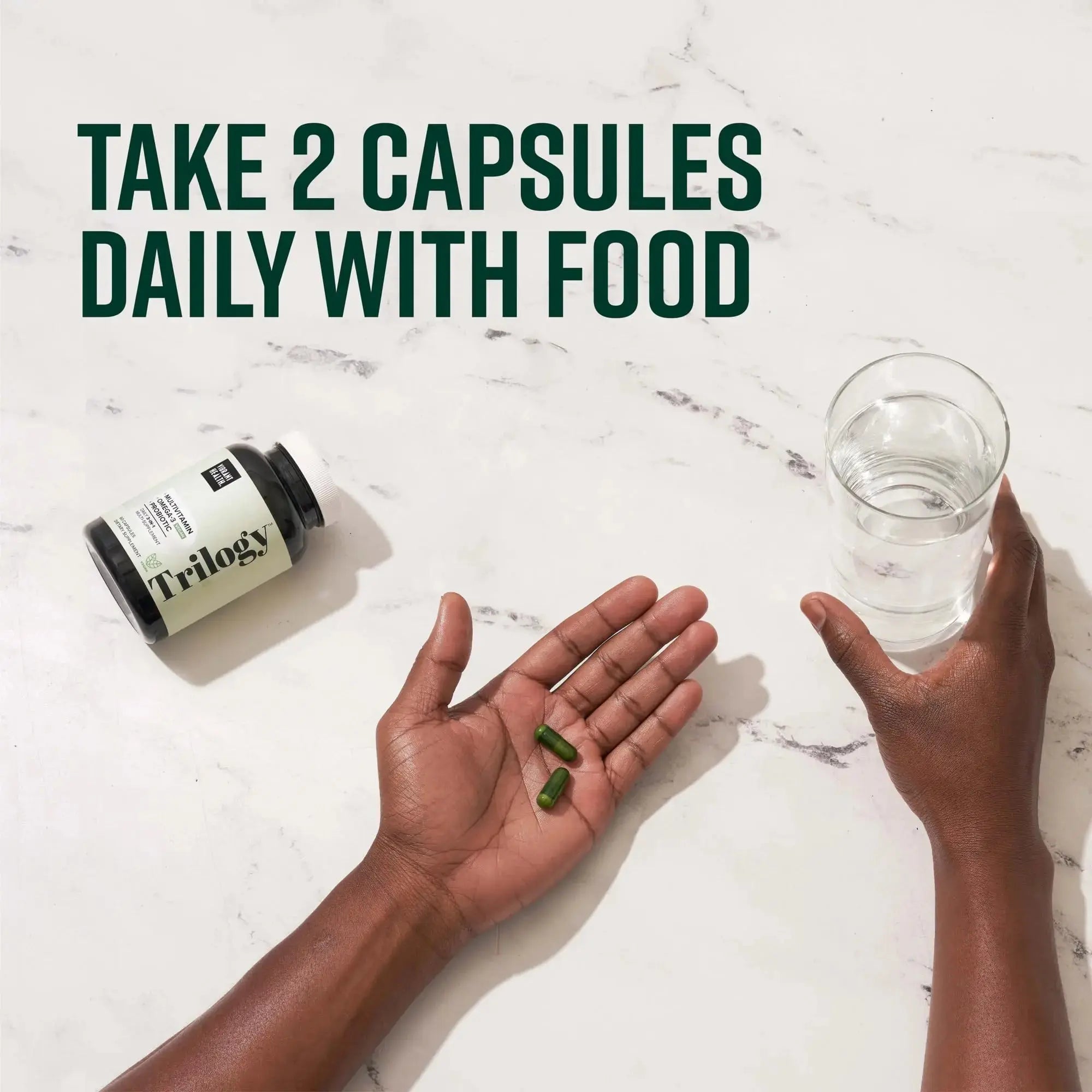 Vibrant Health, Trilogy Vegan, Probiotic Multivitamin with an Essential Blend of Omega-3 from Vegan Algal Oil, Vitamin A, B12, C, D3, E Vibrant Health Au supplements