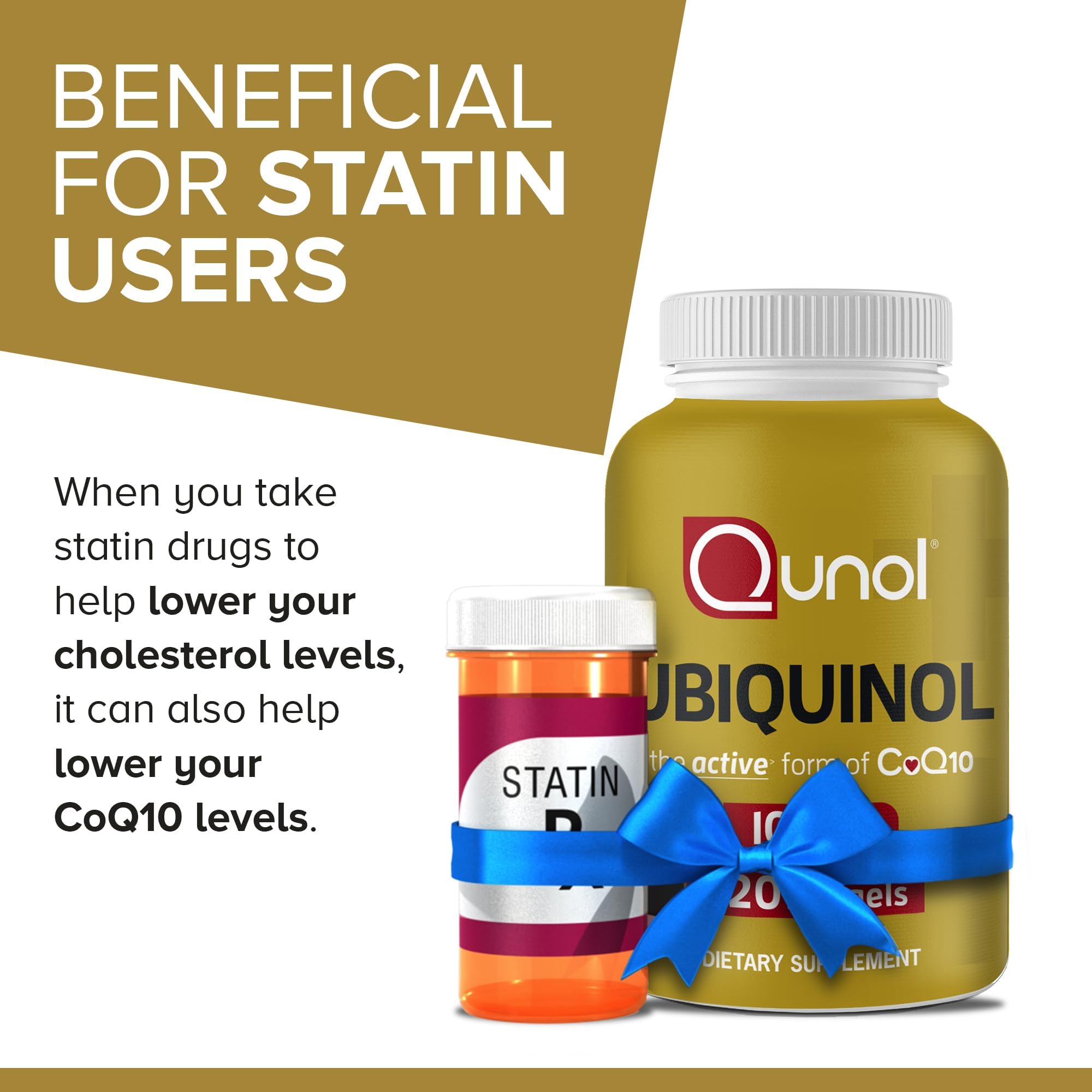 Qunol 100mg Ubiquinol, Powerful Antioxidant for Heart & Vascular Health, Essential for Energy Production