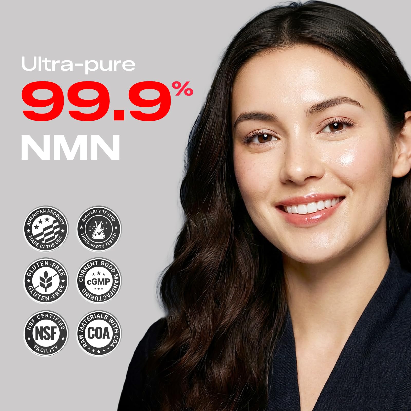PEPAX NMN Supplement 500mg - 99% Pure NMN Supplement Capsules for Increased NAD Levels & Healthy Aging - Third Party Tested Stabilized Capsules, cGMP Certified, 90 Liposomal NMN (45 Servings) PEPAX Au supplements