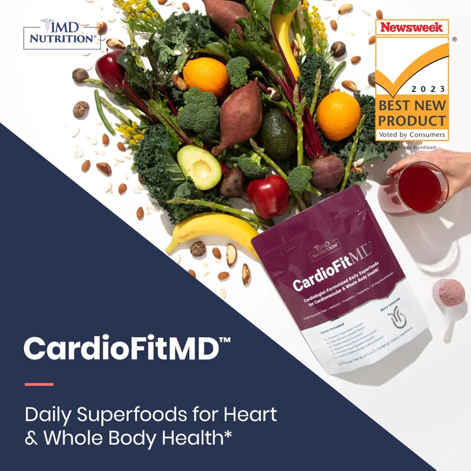 1MD Nutrition CardioFitMD - Vegan Beets Superfood Keto-Friendly Heart Health Powder 1MD Nutrition Au supplements