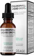 Codeage Chlorophyll Liquid Drops Supplement - Vegan Chlorophyll 50 mg per Serving, Organic Peppermint Flavor Clorofila Drink - Non-GMO, Gluten-Free, Vegan - 2 fl oz Codeage Au supplements