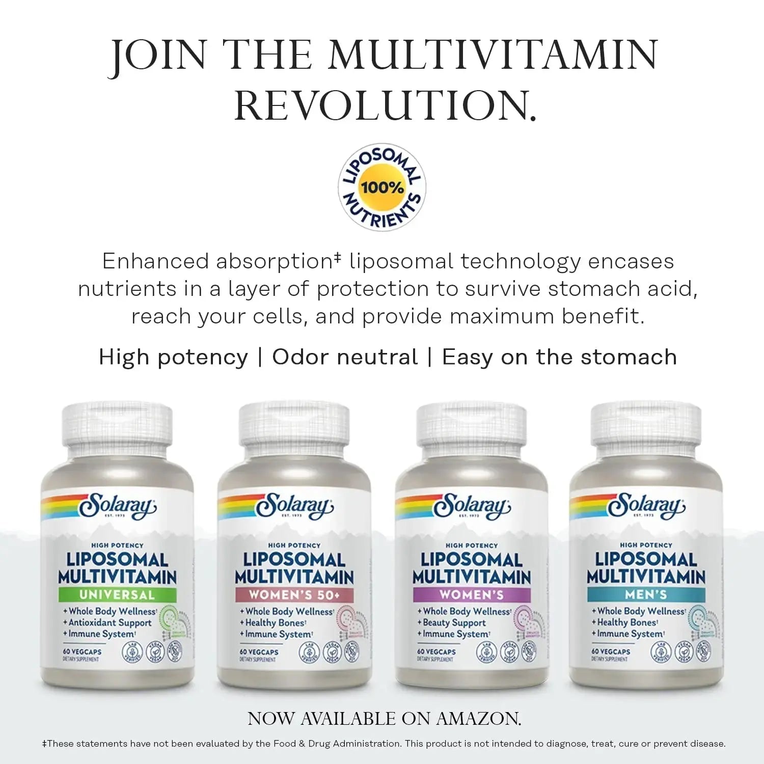 SOLARAY Once Daily High Energy Multivitamin, Iron Free, Immune System and Energy Support, Whole Food and Herb Base Ingredients SOLARAY Au supplements
