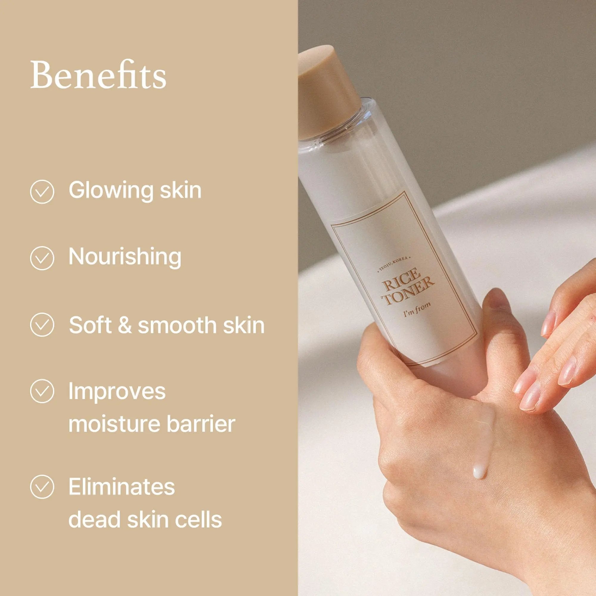 I'm From Rice Toner, 77.78% Rice Extract from Korea, Glow Essence with Niacinamide I'm from Au supplements
