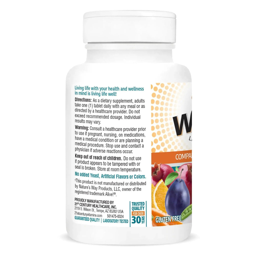 21st Century Wellify Men's 50+ Multivitamins with Minerals, 65Count 21st Century Au supplements