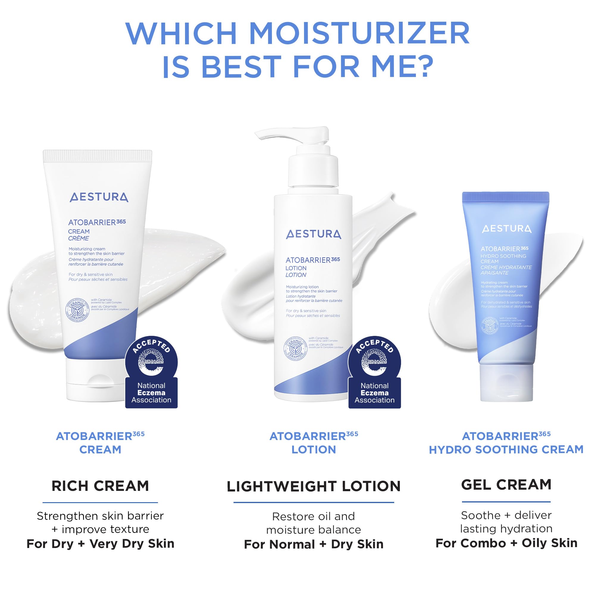 AESTURA ATOBARRIER365 Cream with Ceramides, Korean Face Moisturizer for Barrier Repair | 120H lasting Hydration, Ceramide Capsules