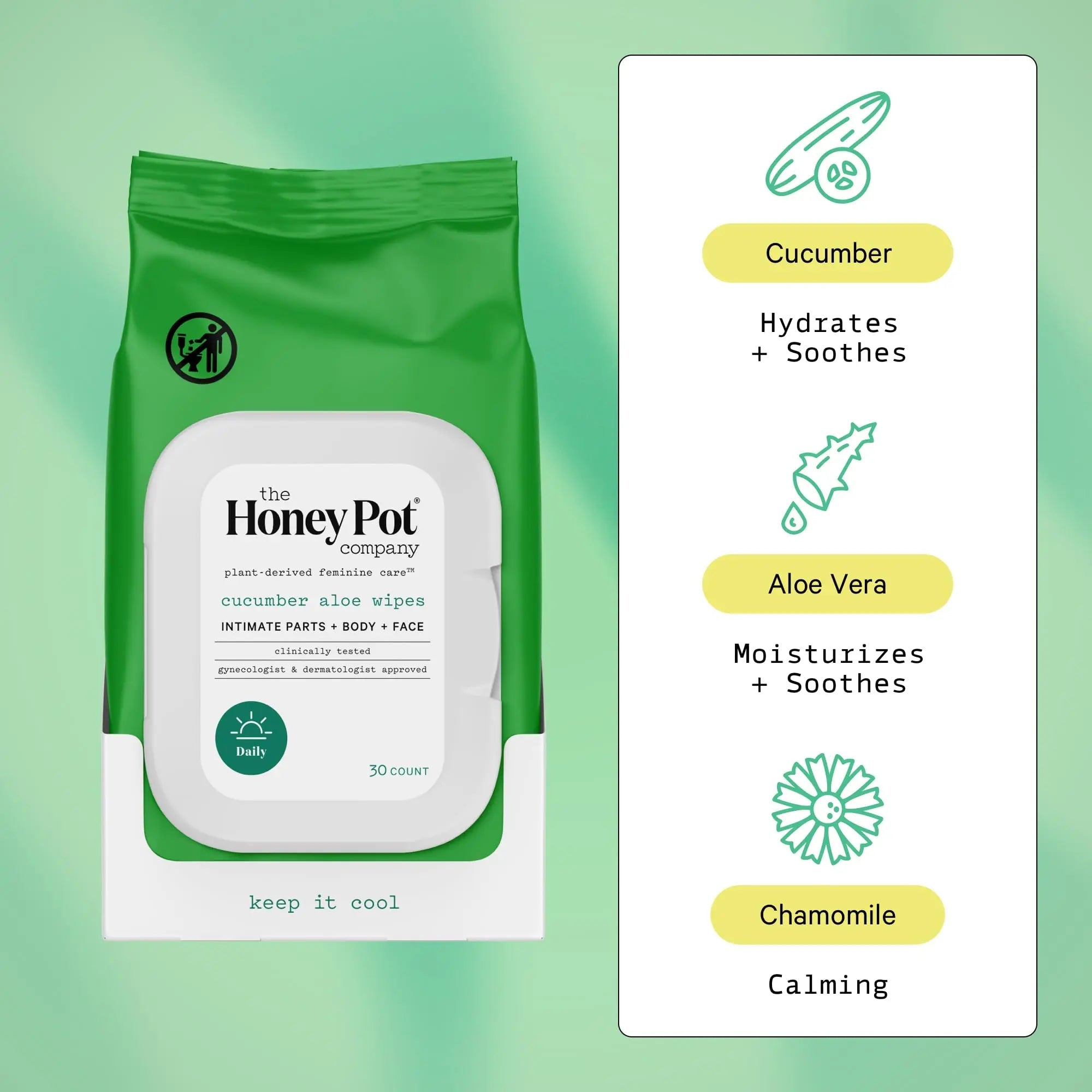The Honey Pot Company - Feminine Wipes - Daily PH Balancing and Sulfate Free Feminine Products The Honey Pot Company Au supplements