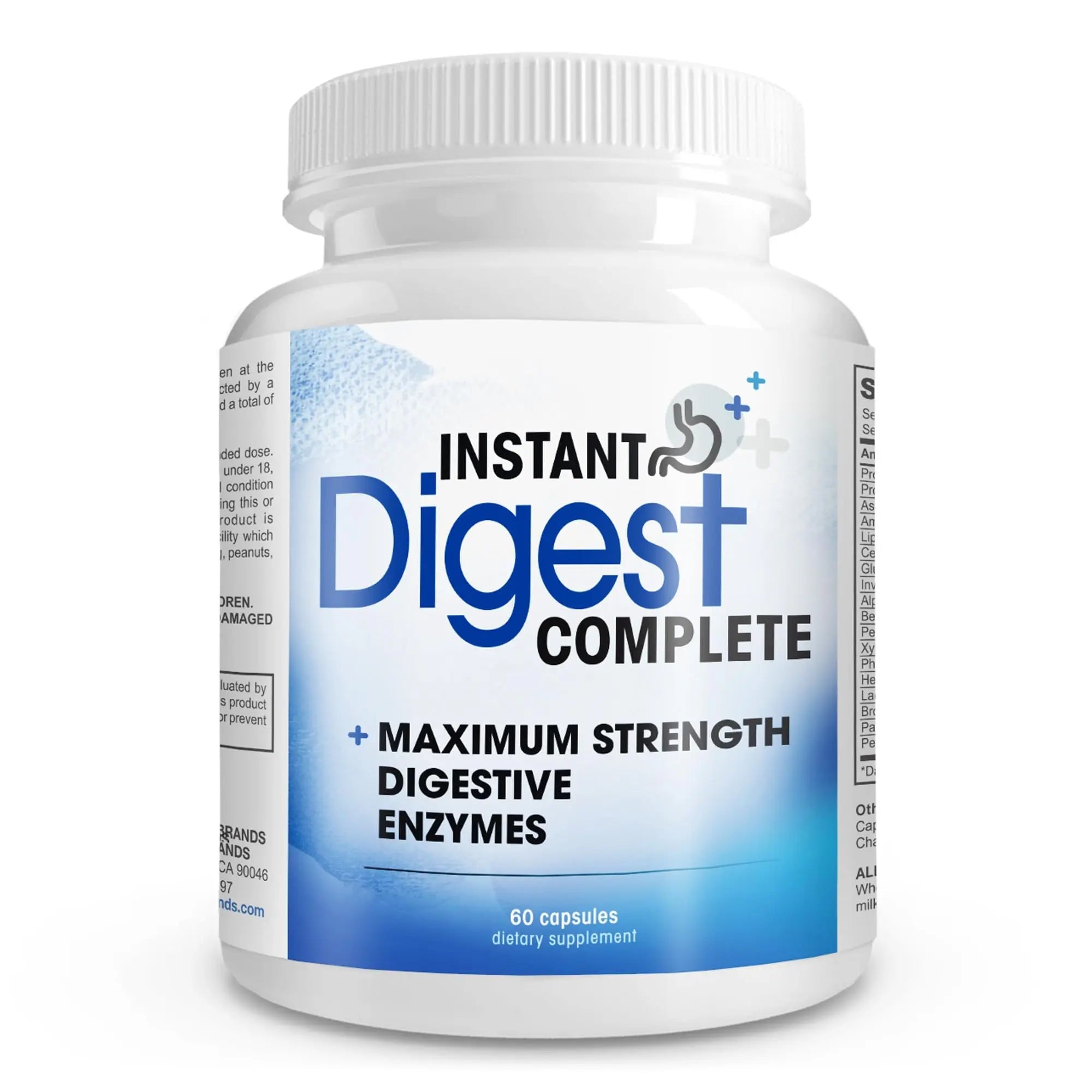 Instant Digest Complete 2-in-1 Probiotic Digestive Enzymes, 60 Capsules Instant Brands Au supplements