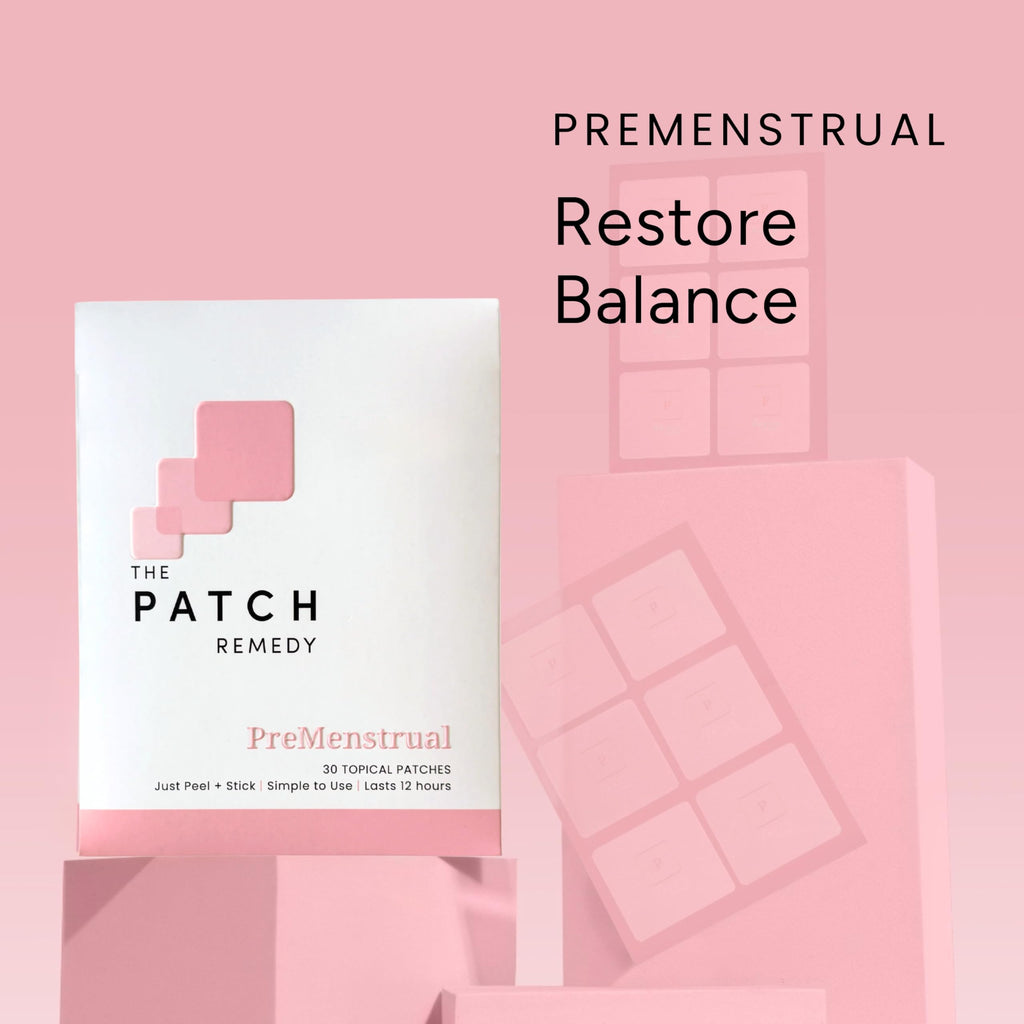 The Patch Remedy Pre Menstrual Patch | Chasteberry, Magnesium, Evening Primrose, Dong Quai, B6 & Vitamin E | 30 Patches The Patch Remedy Au supplements