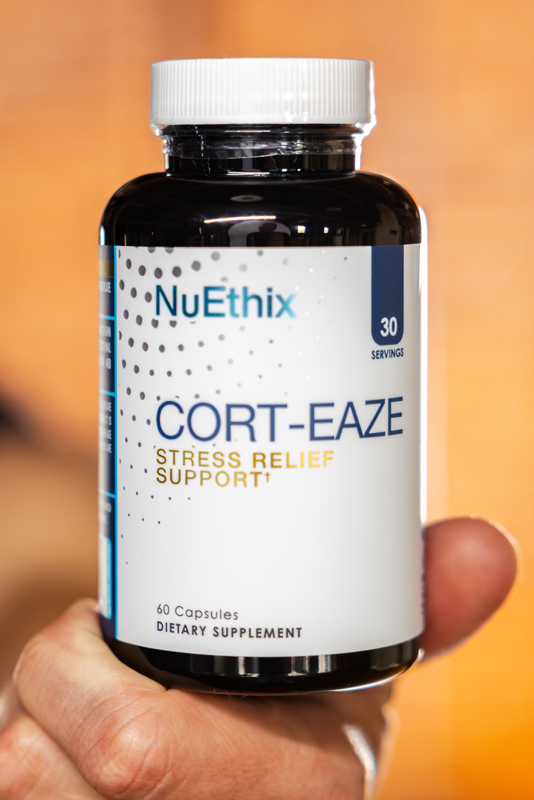 NuEthix Formulations Cort-Eaze - Cortisol Supplement - Health Support Supplement with Ashwagandha, L-Theanine & Rhodiola Rosea - Relaxation and Deep Sleep, 60 Capsules, 30 Servings NuEthix Formulations Au supplements