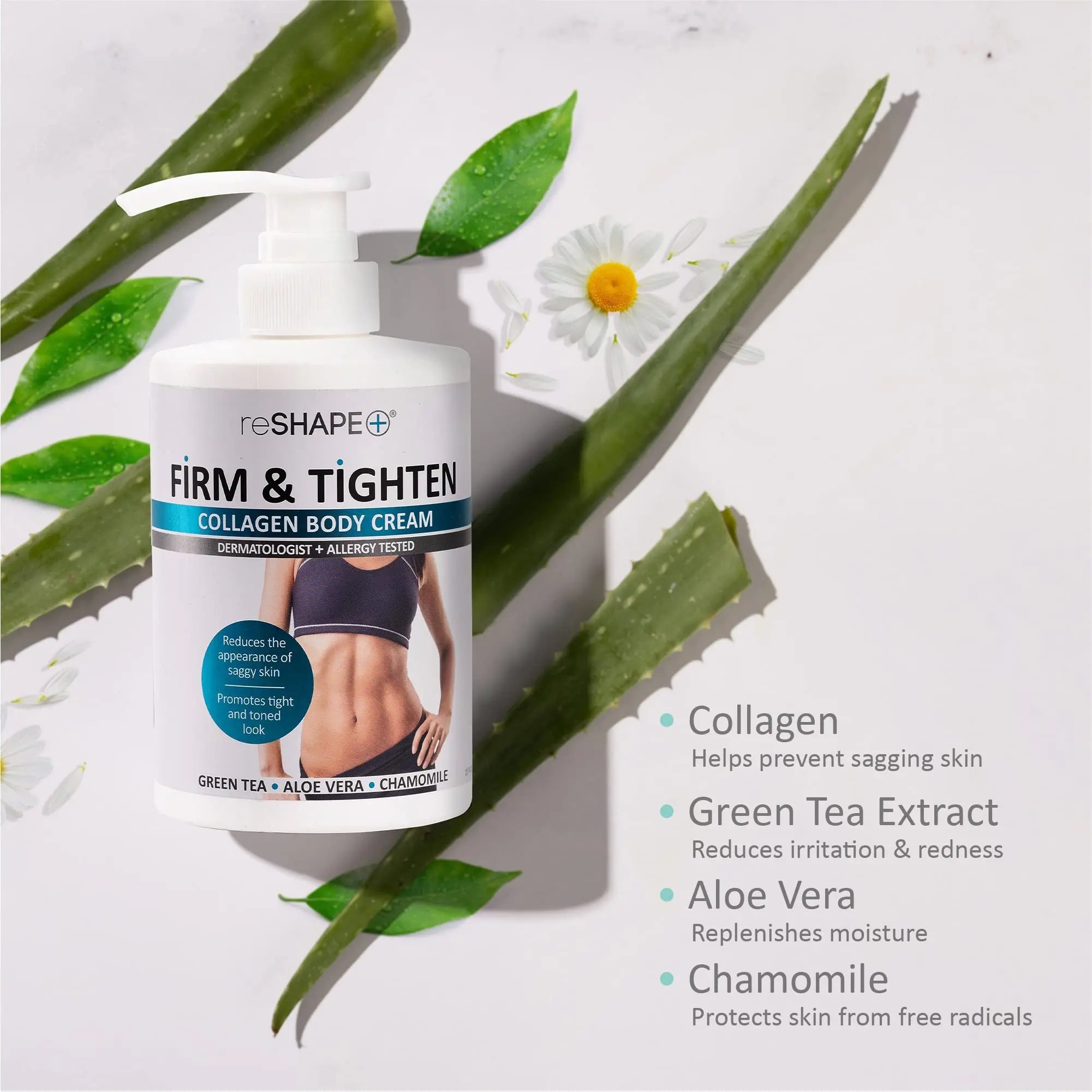 Reshape+ Collagen Body & Face Cream Moisturizing Skin Care Lotion, Skin Tightening Cellulite Reshape+ Au supplements