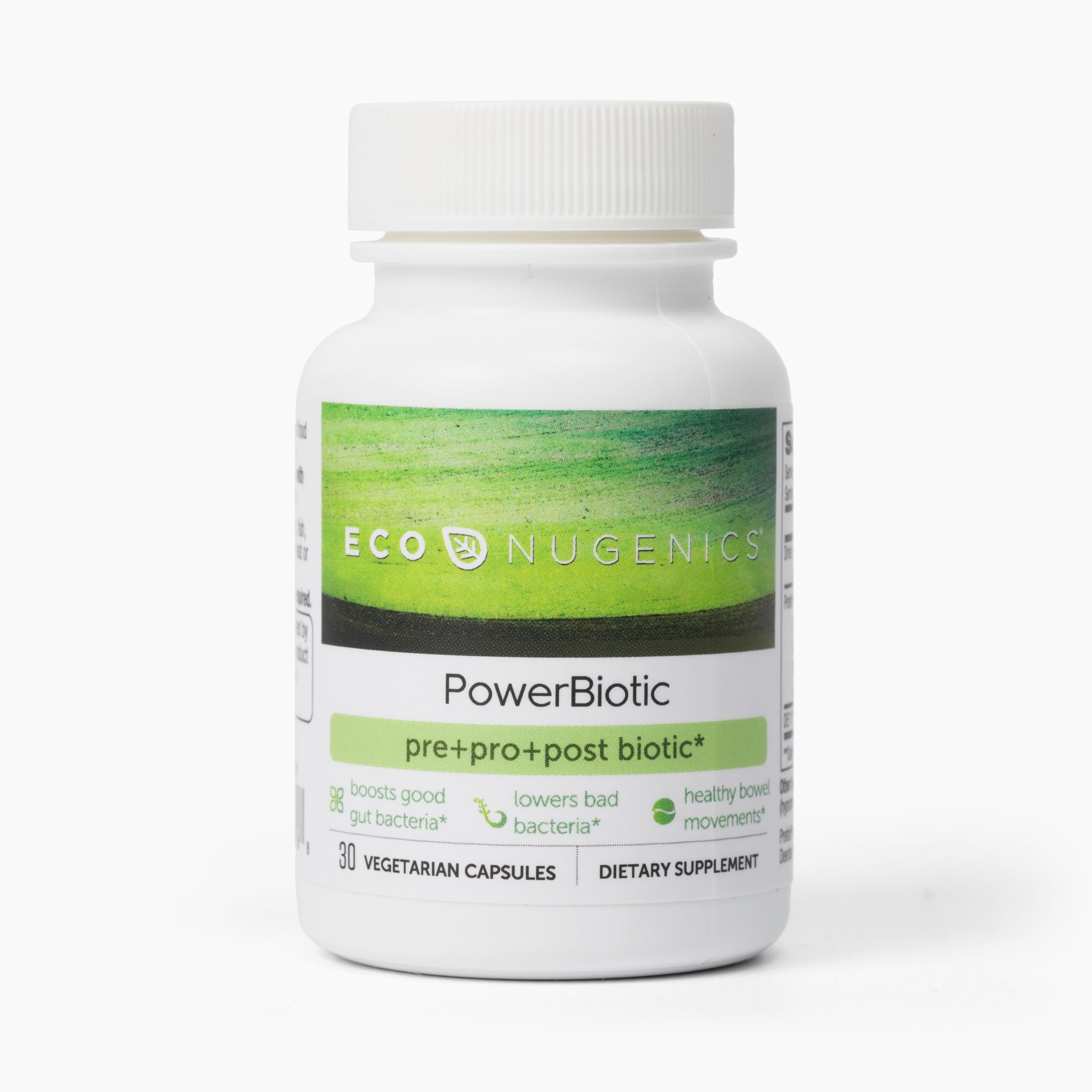 EcoNugenics PowerBiotic: Prebiotic, Probiotic & Postbiotic for Men & Women – 30 Capsules (1 Daily) – Supports Digestive Health, Gut Cleanse, Constipation Relief, Immune Function EcoNugenics Au supplements