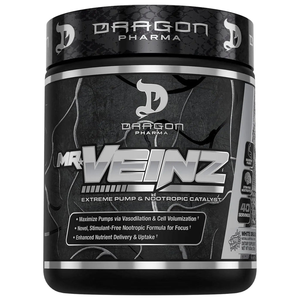 DRAGON PHARMA Mr. Veinz Stim Free Pre-Workout, Extreme Pump & Nootropic Catalyst DRAGON PHARMA Au supplements